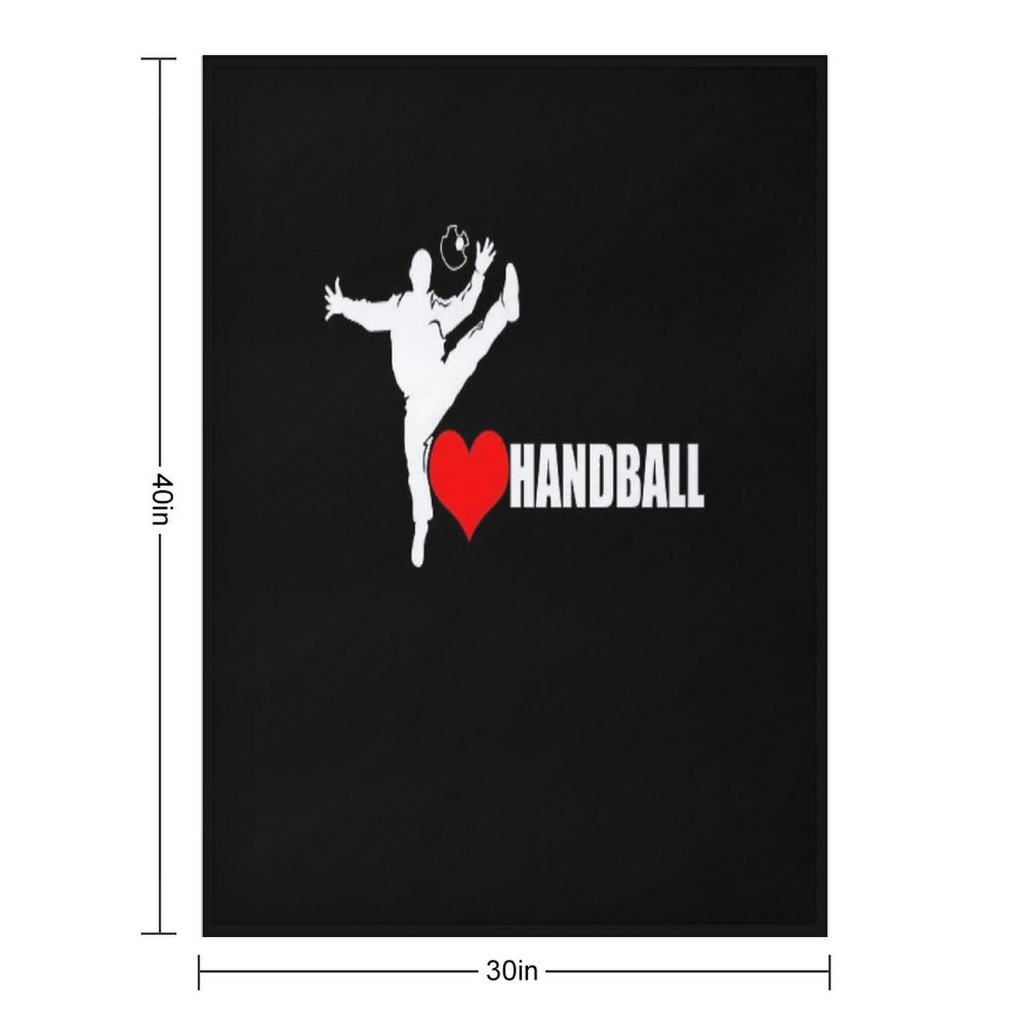 I Love Handball Handballer Love Goalie Handball Lover Gift-ready Throw Blanket