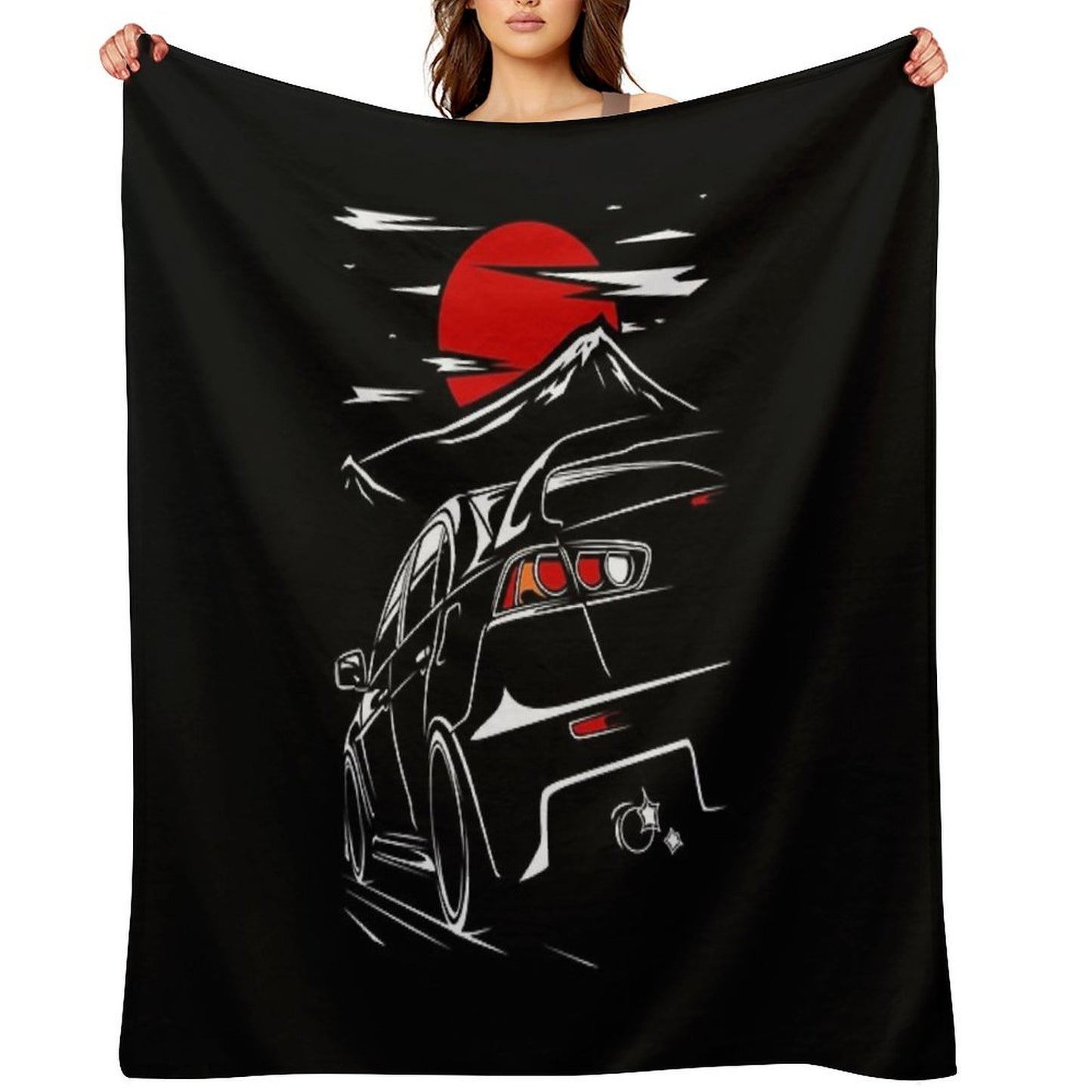 Mitsubishi Lancer Evo X Compact Throw Blanket
