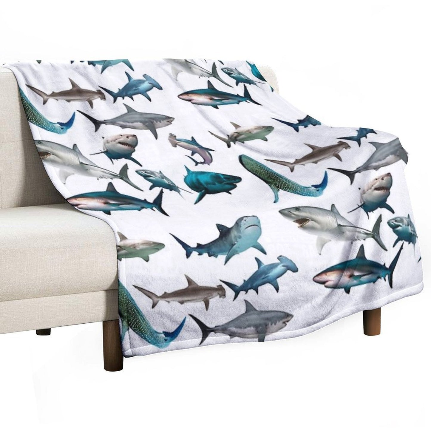 Sharks Easy Care Throw Blanket