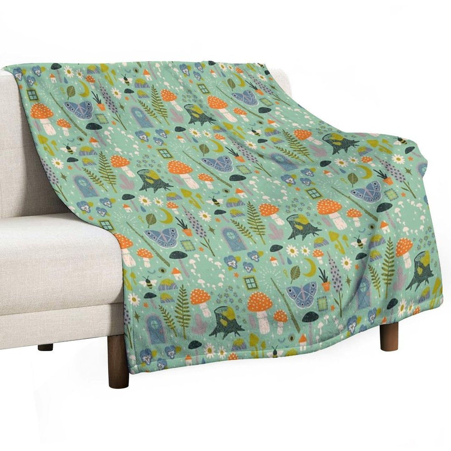 Fairy Garden Versatility Throw Blanket