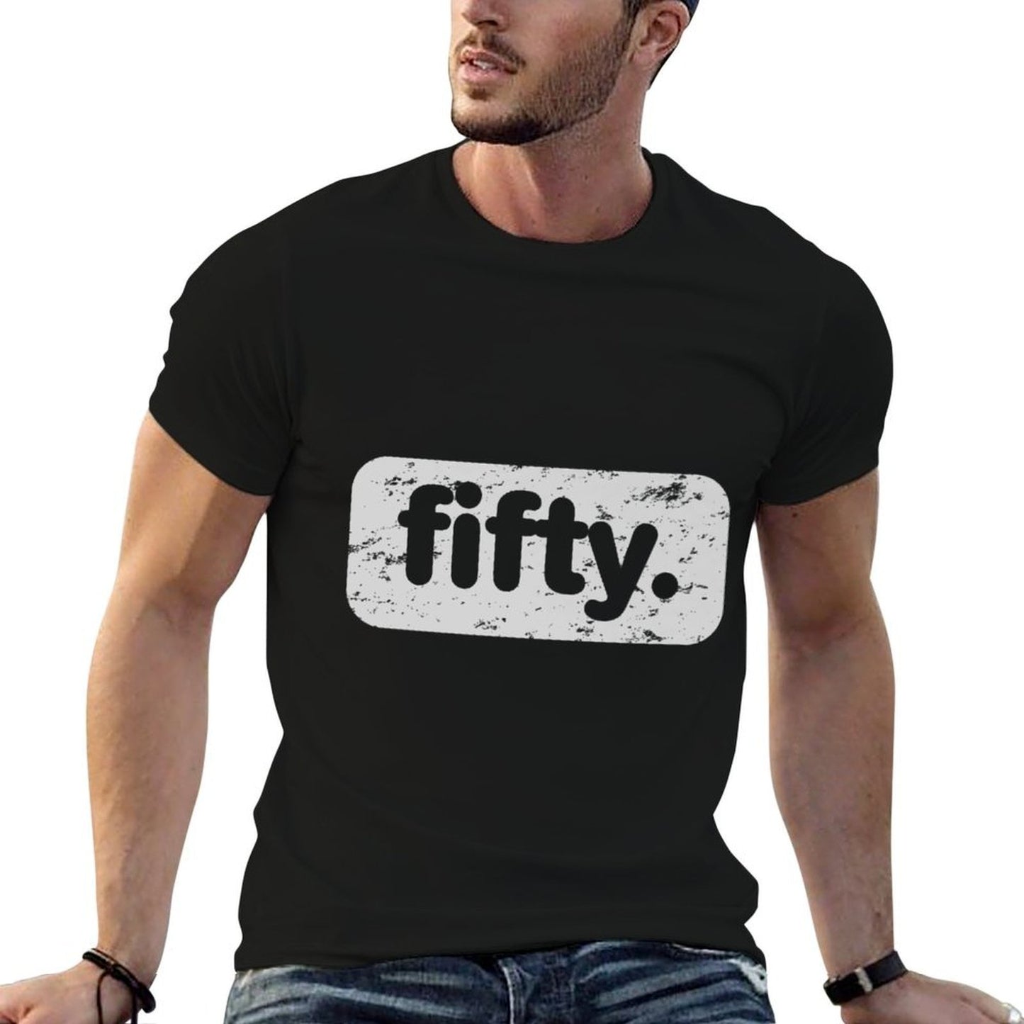 Fifty Cool 50 Years Old Bday 50th Birthday Party Men Women Premium Breathable T-Shirt