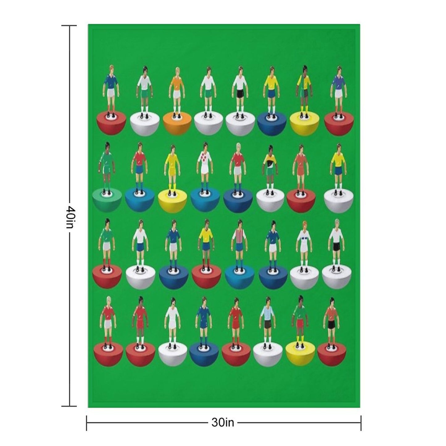 World Subbuteo Players Velvety-soft Throw Blanket