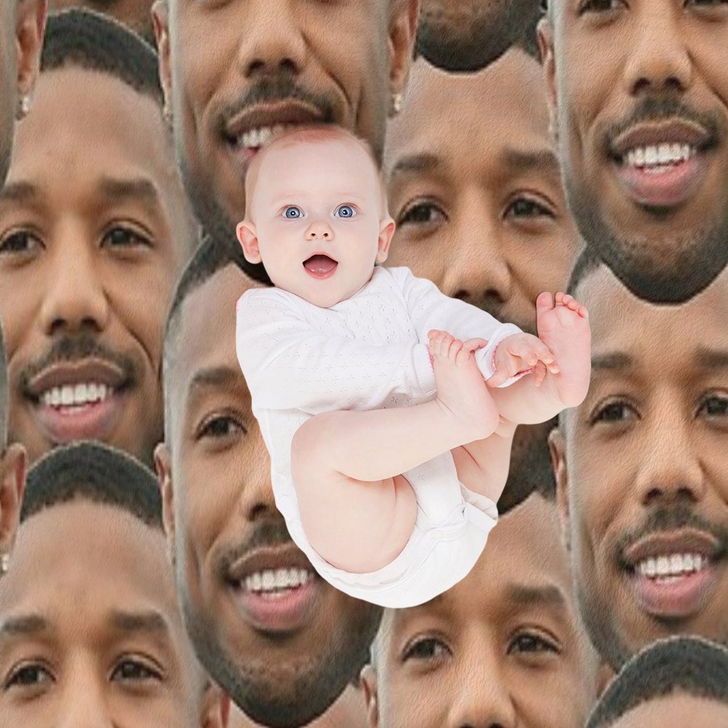 Michael B Jordan Heads Lightweight Throw Blanket
