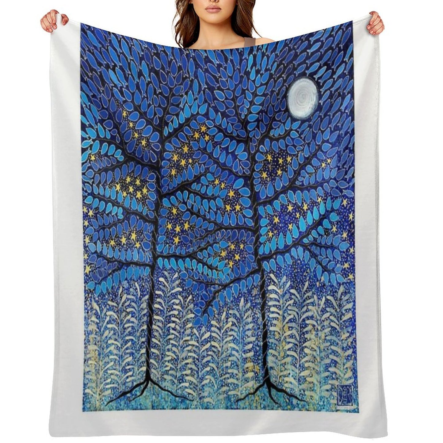 The Sky On A Summer Evening Plush Throw Blanket