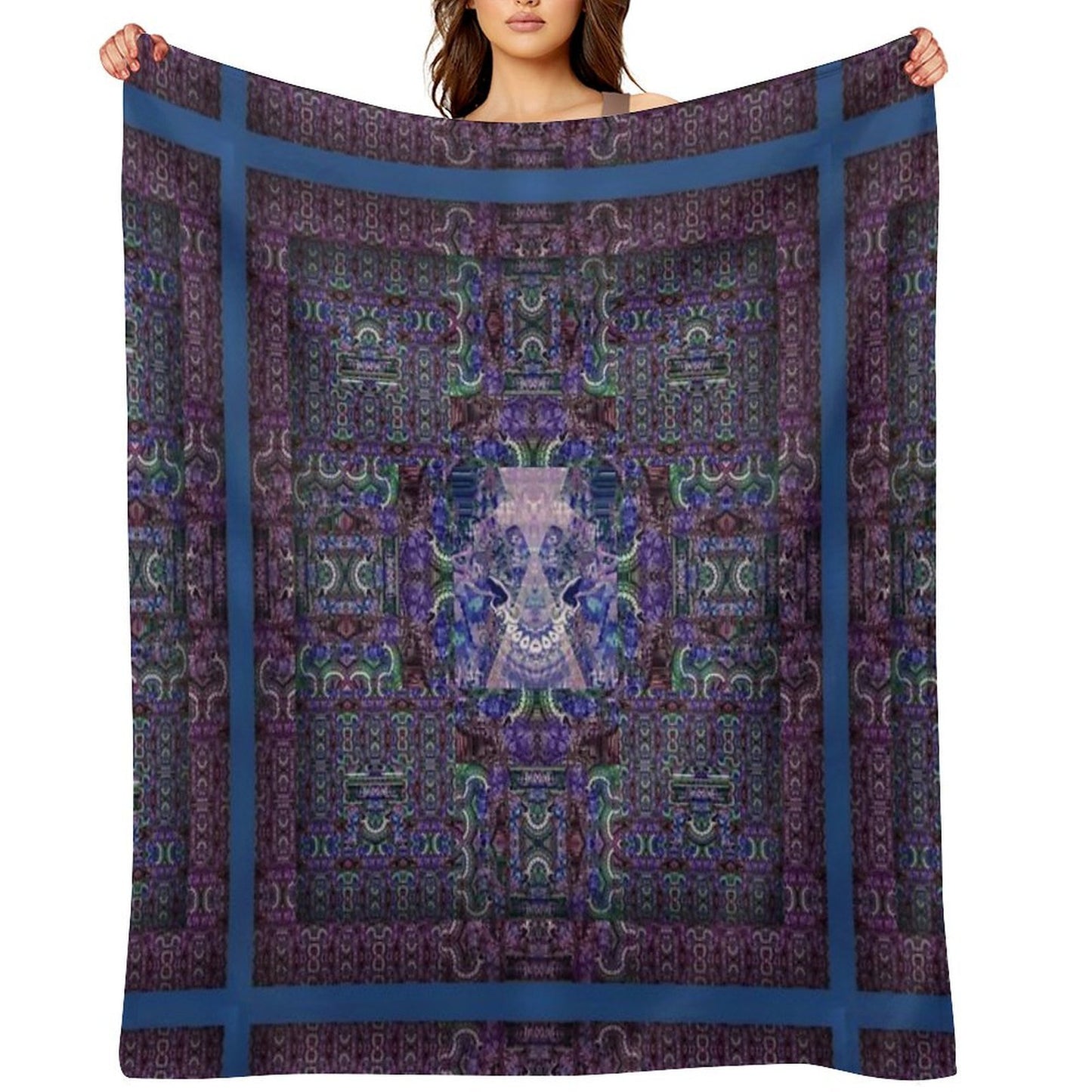 Kooky Mandala Plush Throw Blanket