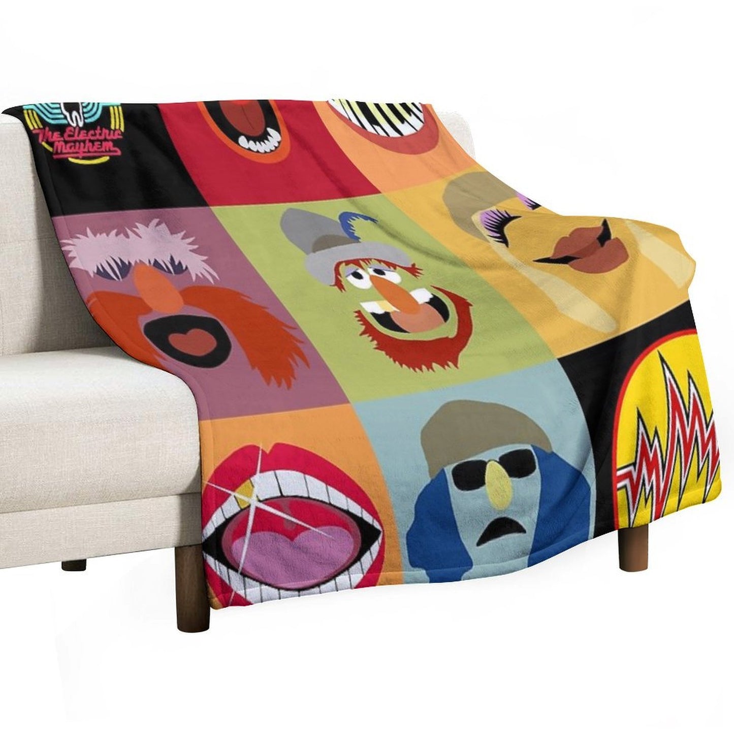 Dr. Teeth And The Electric Mayhem Anti-pilling Throw Blanket