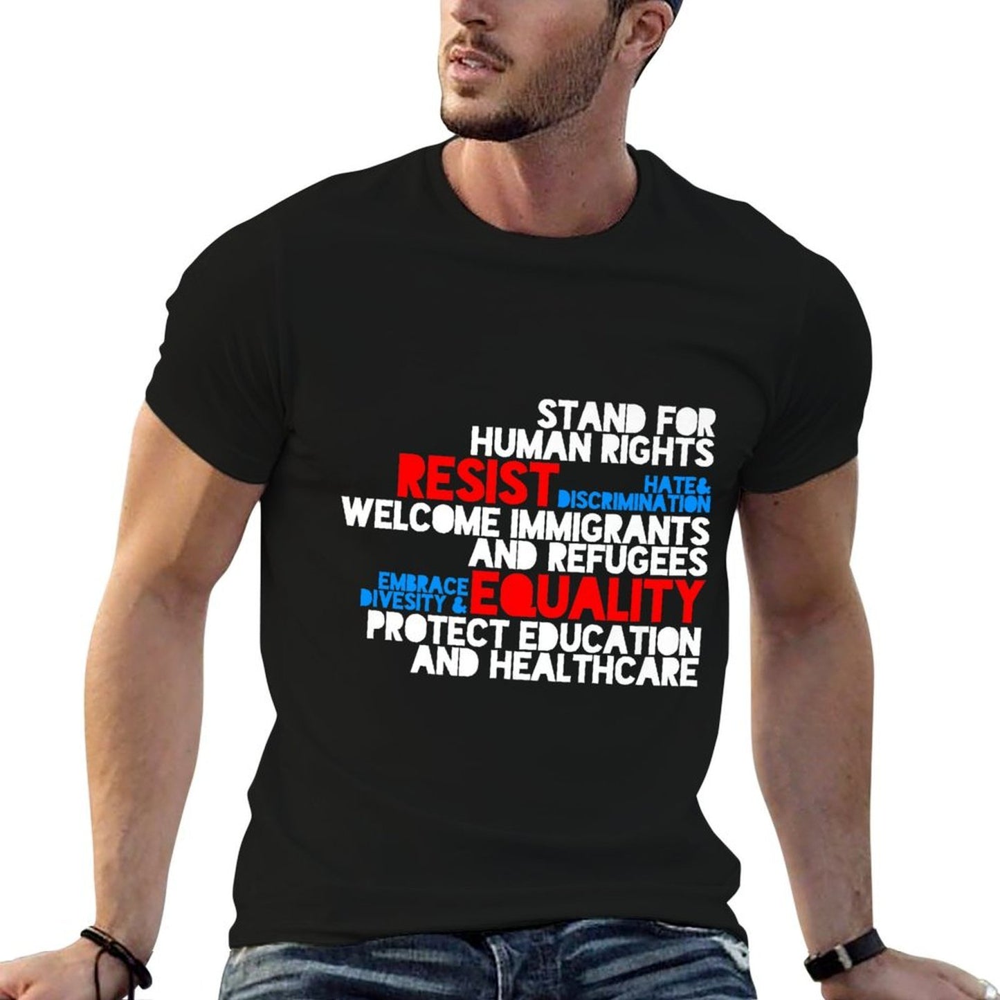 Anti Trump Protest T Shirt, Political T Shirt, Trump Shirt Fade-proof Color T-Shirt