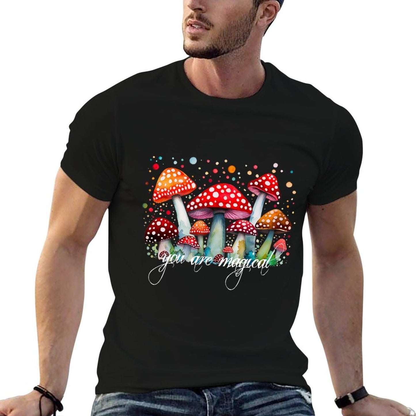 YOU ARE MAGICAL Mushrooms Different Lovely Special Unique Vintage-inspired T-Shirt
