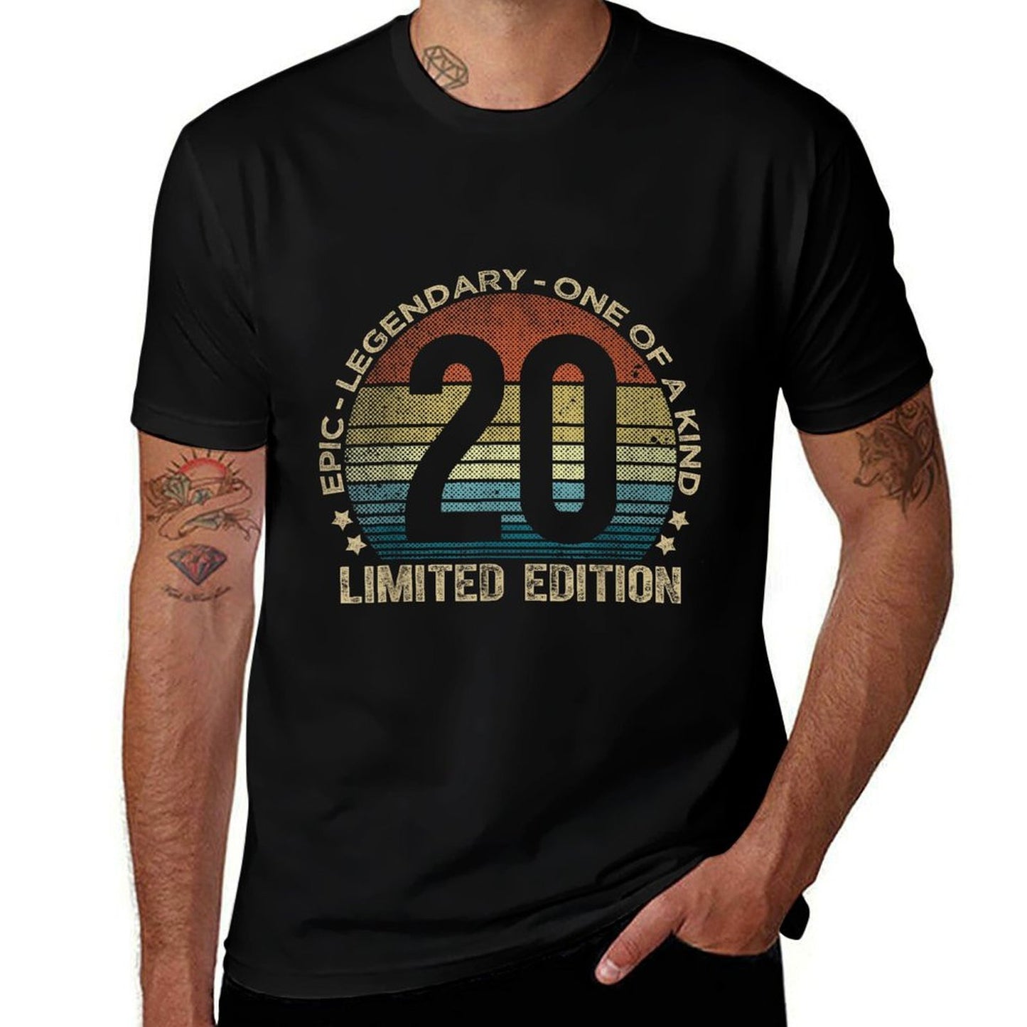 20 Year Old Gifts Limited Edition Vintage 20th Birthday Easy-care T-Shirt