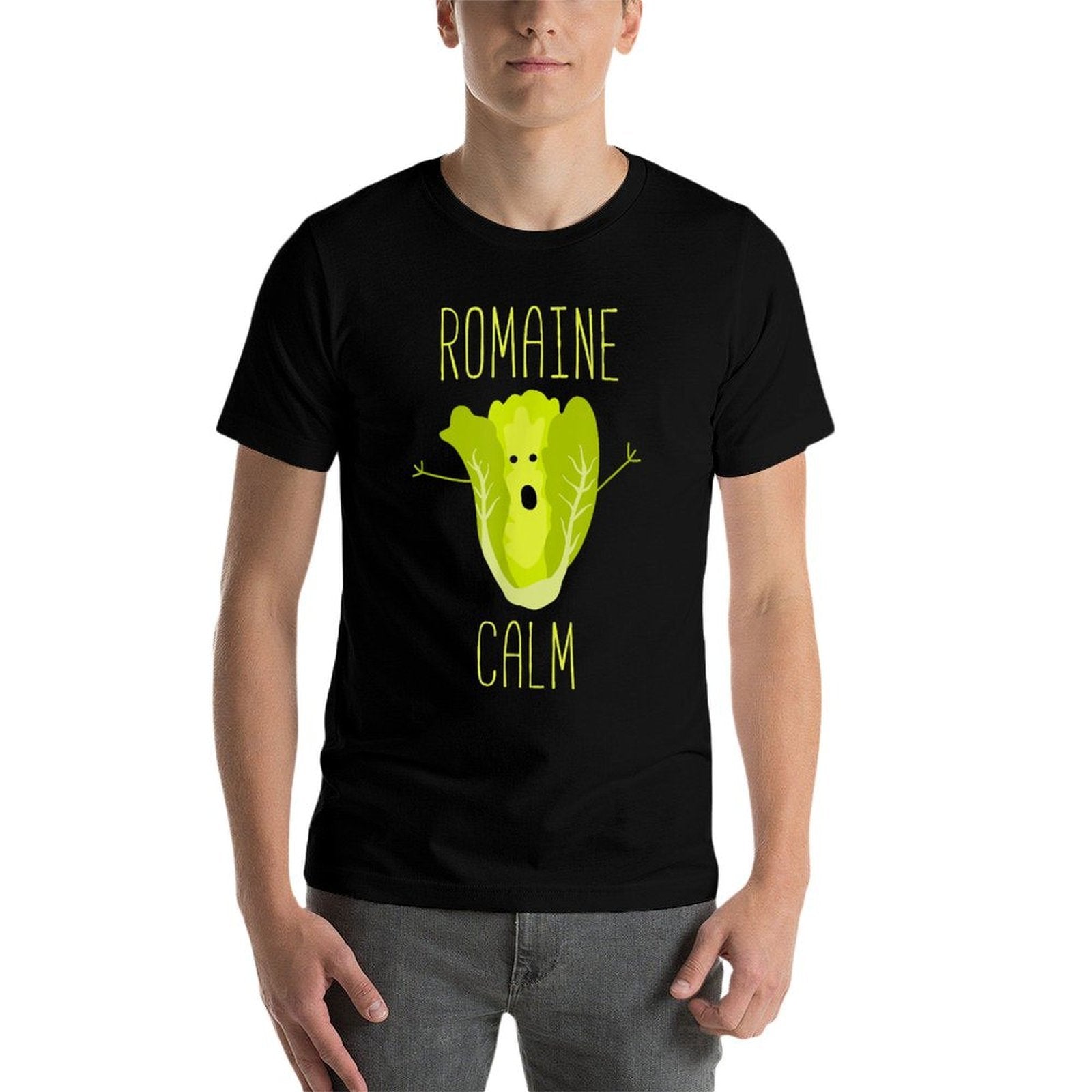 Funny Gardening Pun Romaine Calm Gardener Gift  Slim-fit Cut T-Shirt