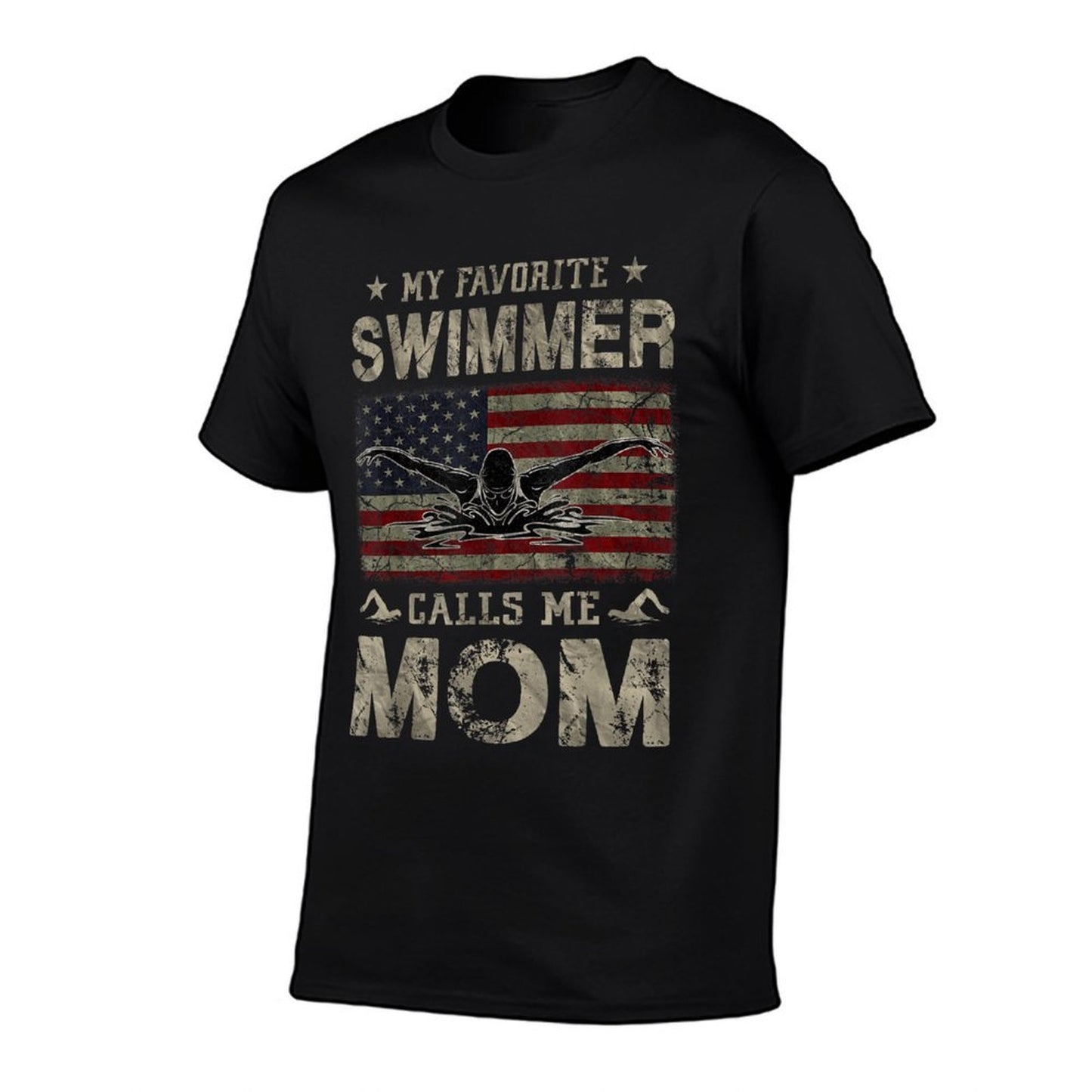 My Favorite Swimmer Calls Me Mom Mothers Day Wrinkle-resistant T-Shirt