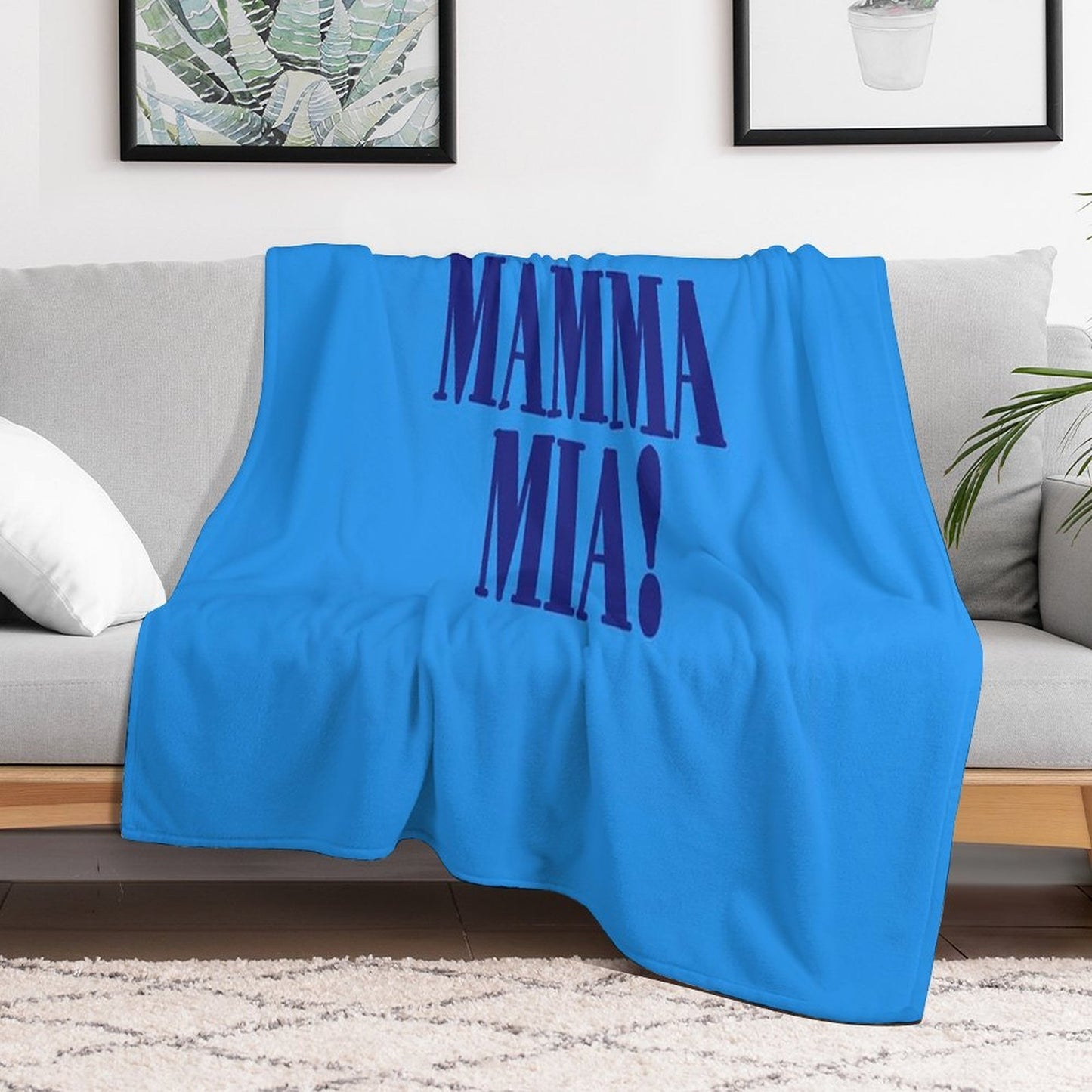 Mamma Mia Sticker Lightweight Throw Blanket