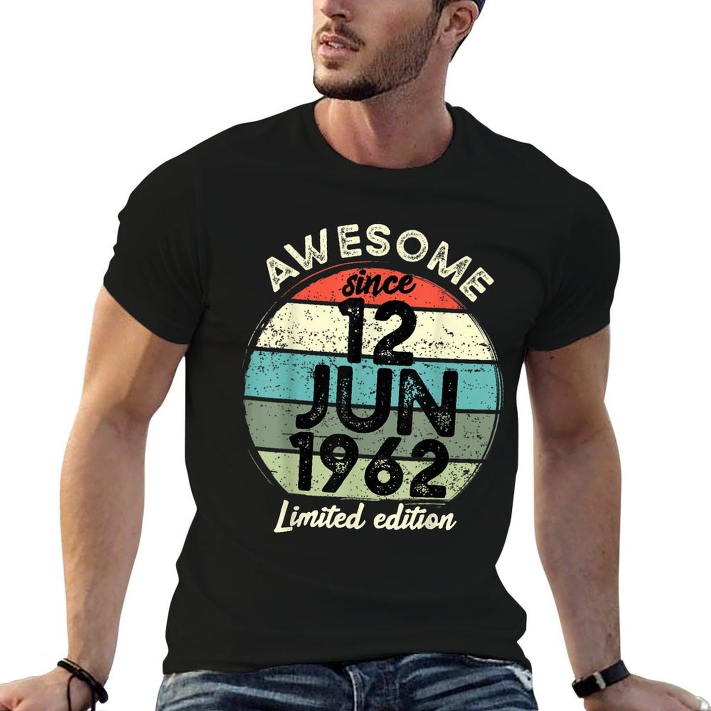 60 Year Old Birthday 12 June 1962 60th Birthday Eco-friendly Material T-Shirt