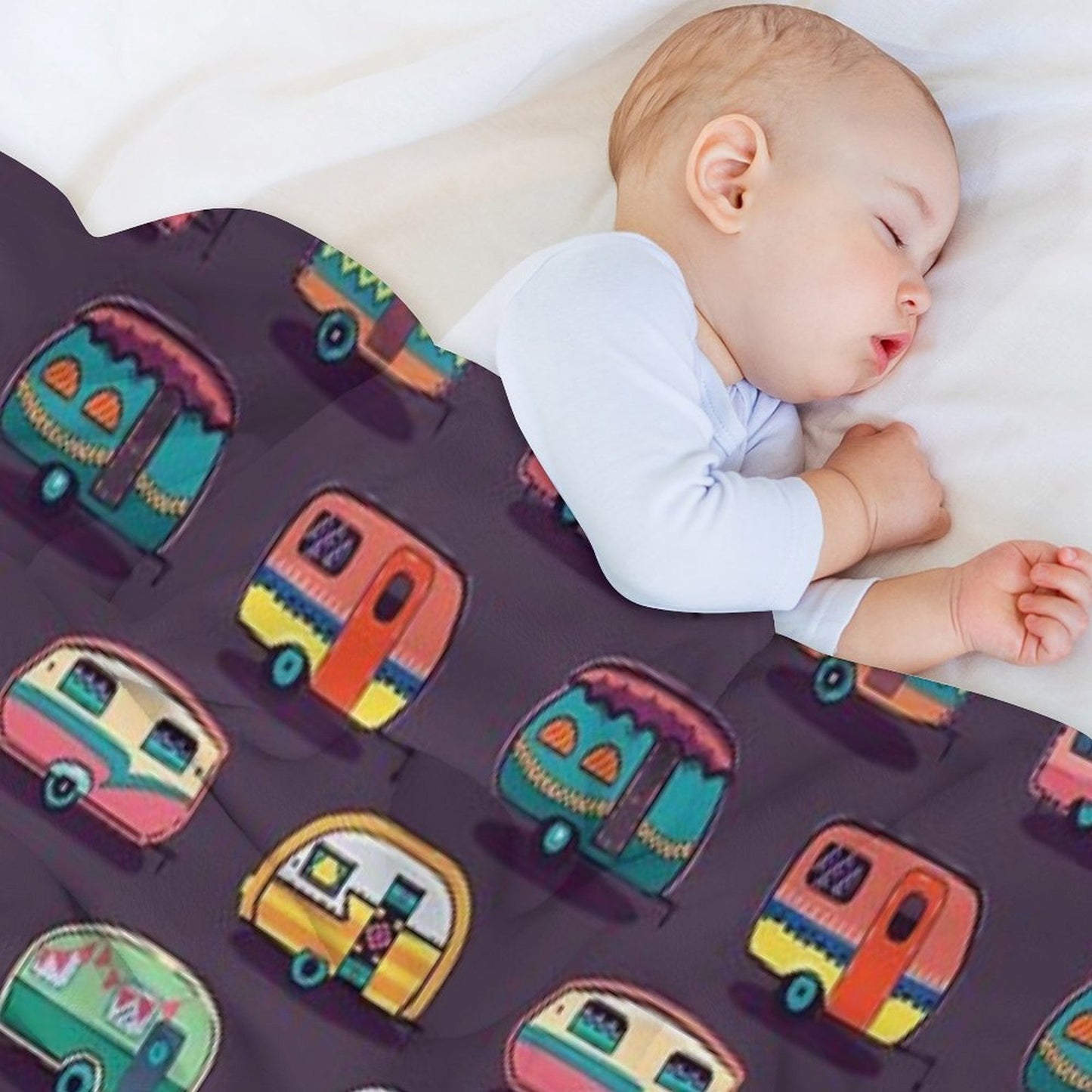 Happy Camper Durable Throw Blanket