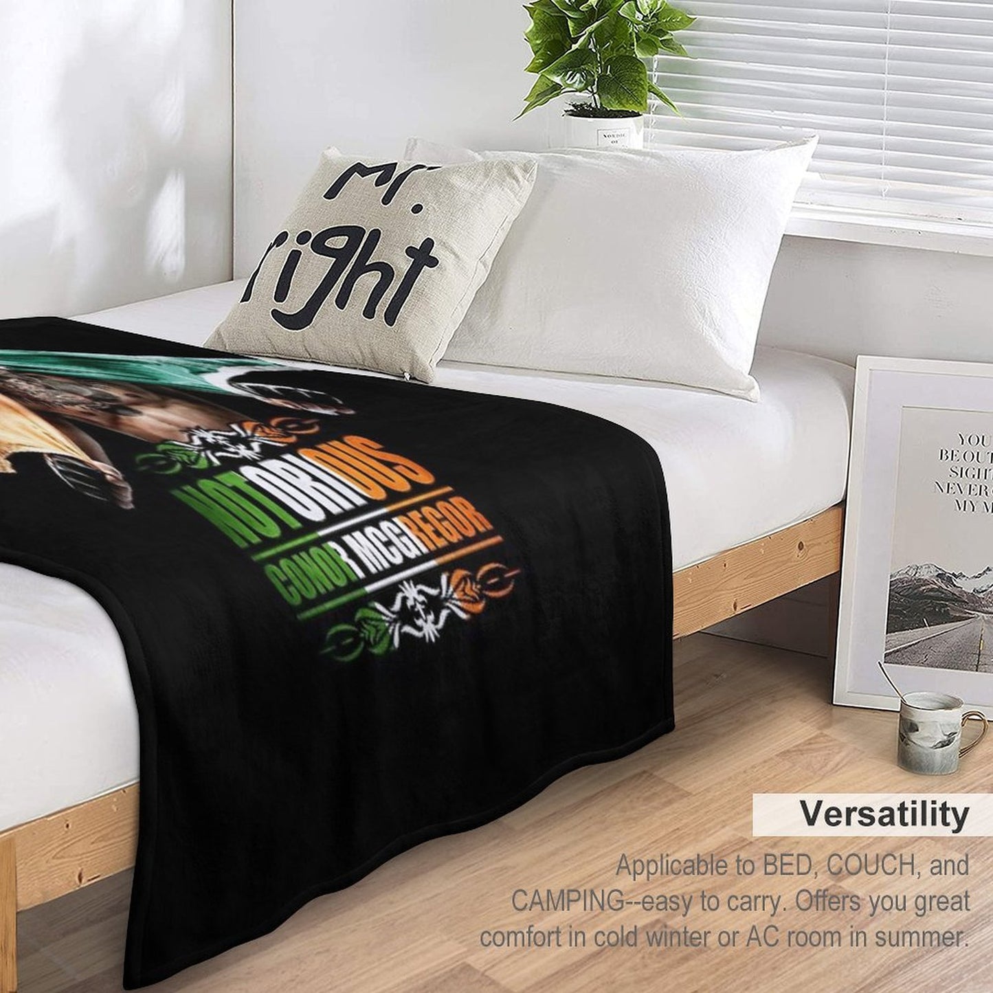 Conor Mcgregor Versatility Throw Blanket
