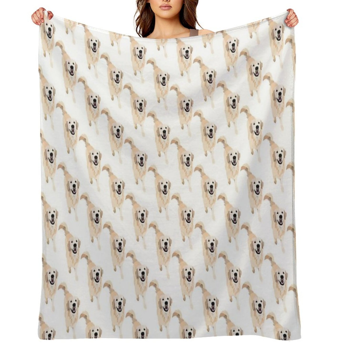 Golden Retriever Doggo Quick-dry Throw Blanket