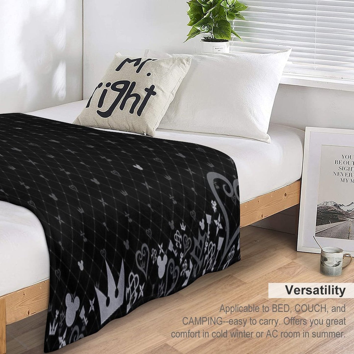 Kingdom Hearts Pattern2 Anti-pilling Throw Blanket