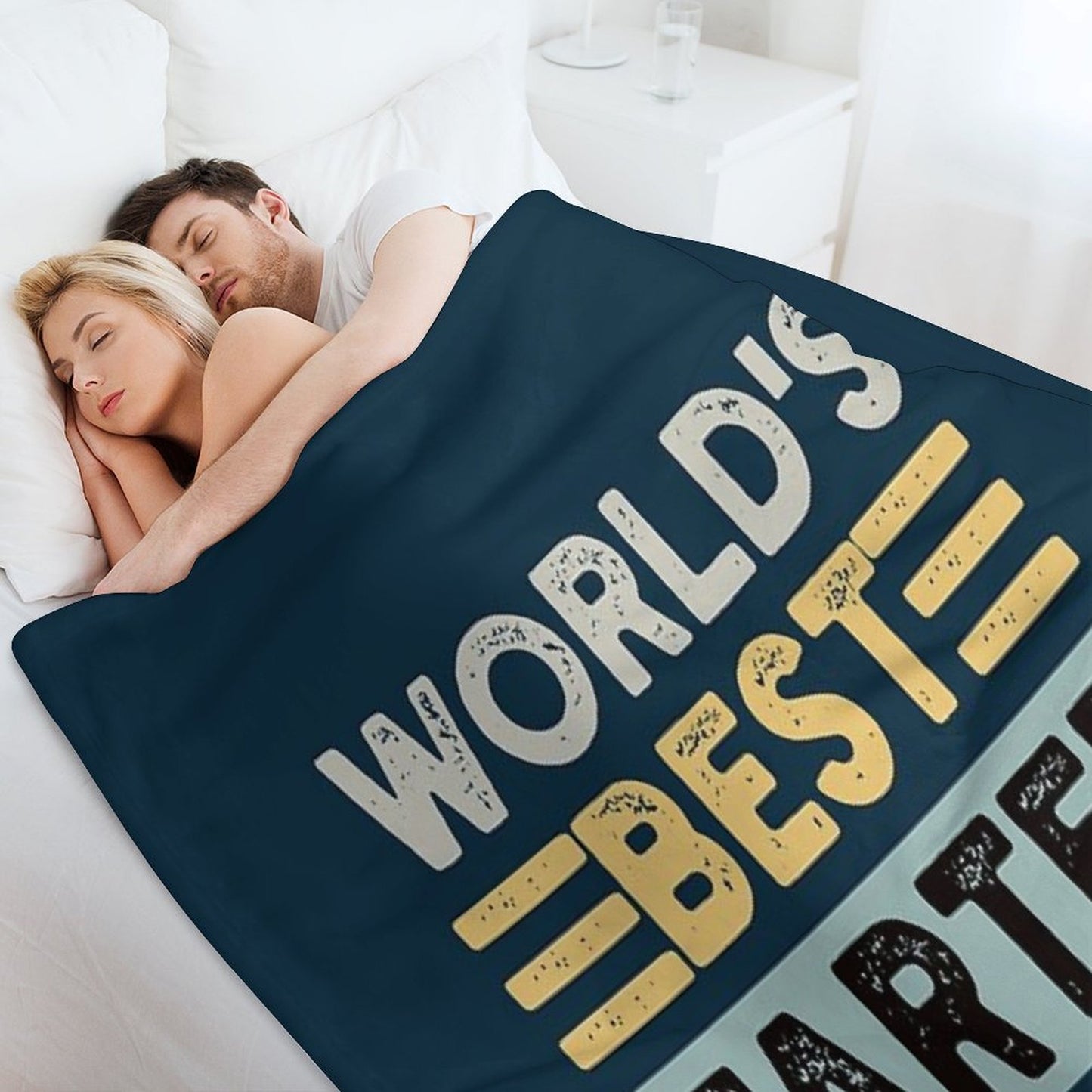 World's Best Farter I Mean Father Father's Day Joke Quick-dry Throw Blanket