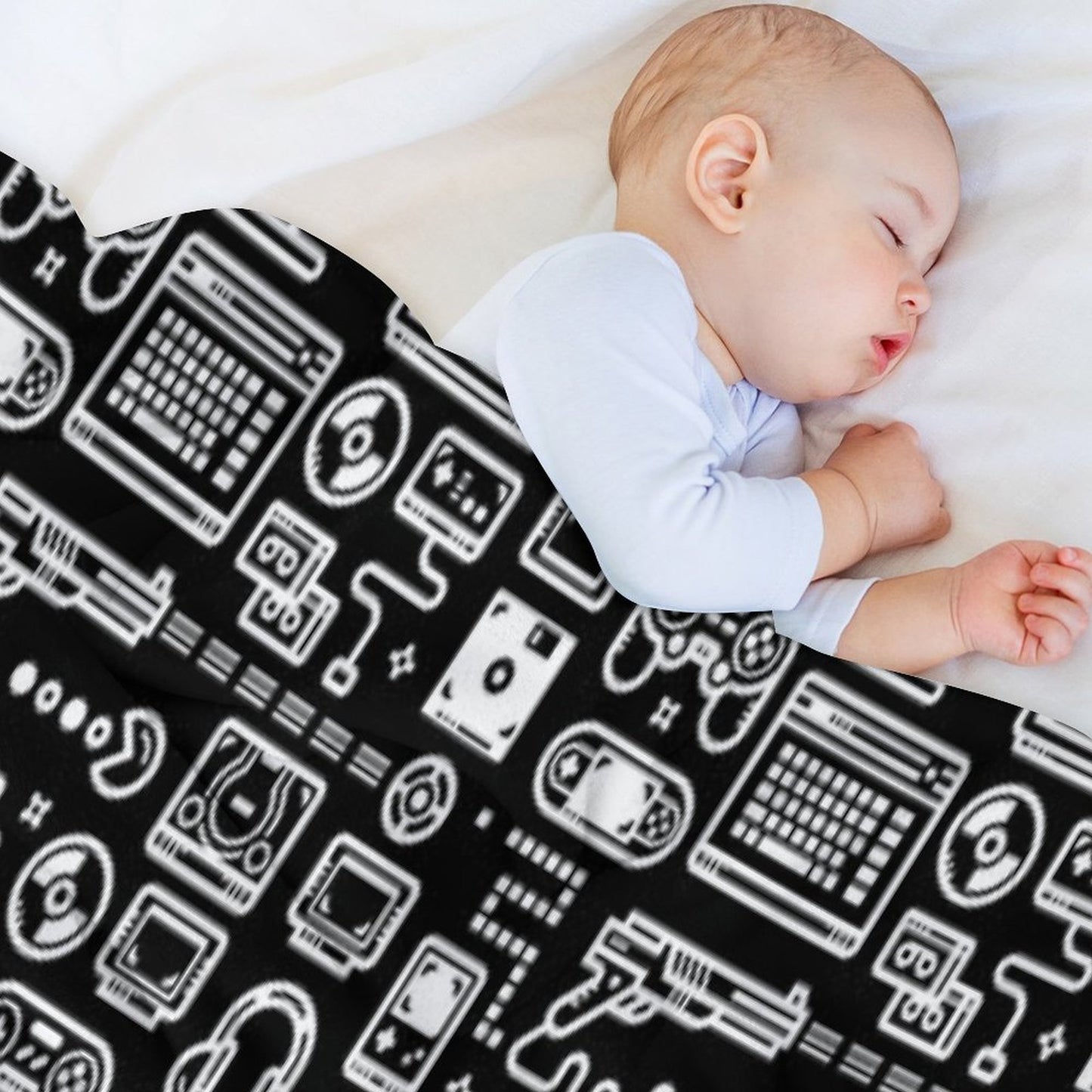 Retro Gamer Video Game Consoles, PC's, Controllers, Joysticks And Gamepads Multi-functional Throw Blanket