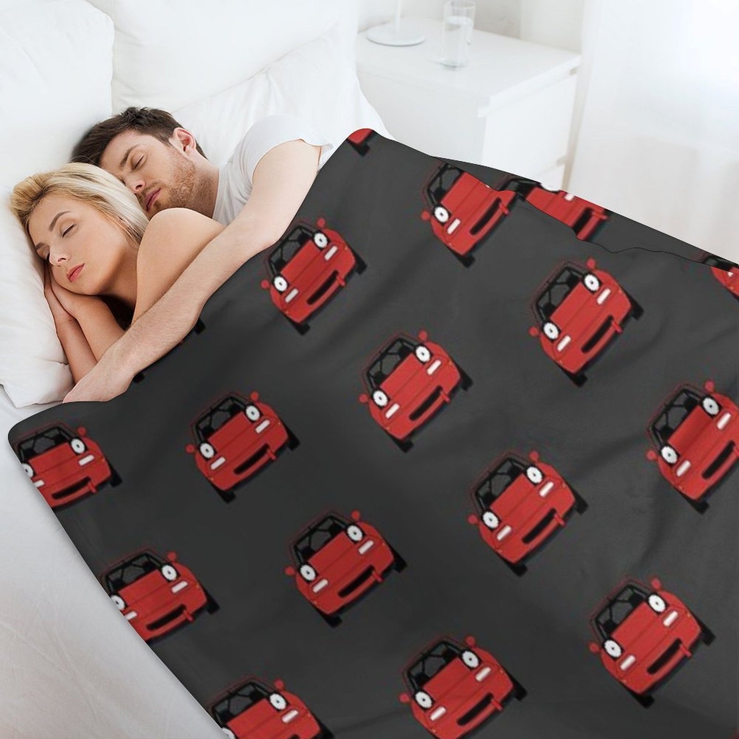 Miata Racecar Machine-washable Throw Blanket