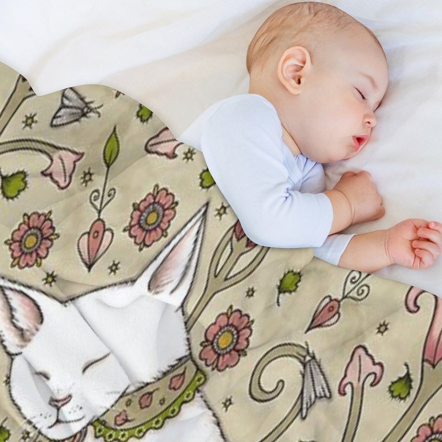 Mice And Moths Plush Throw Blanket