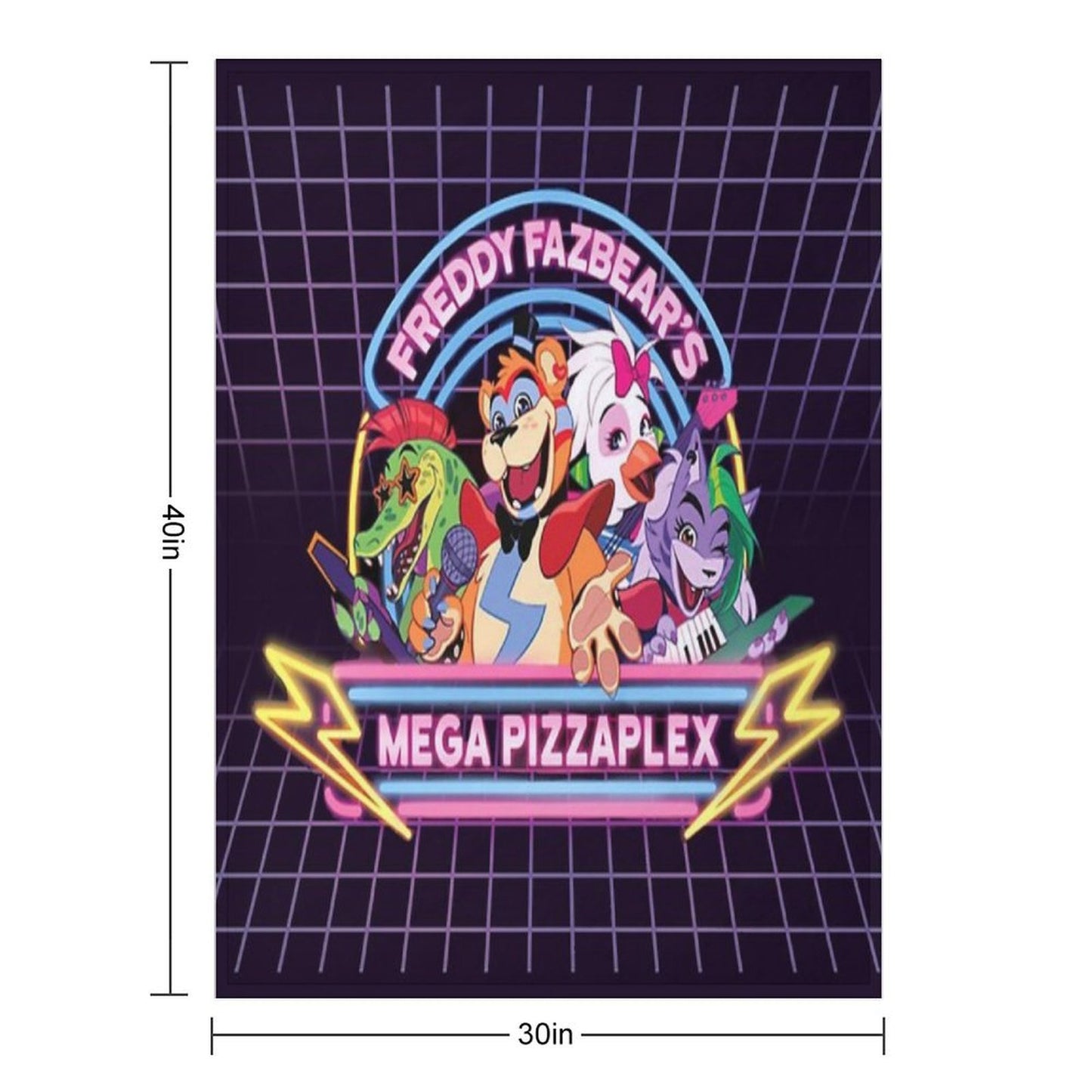 FNAF Security Breach Quick-dry Throw Blanket