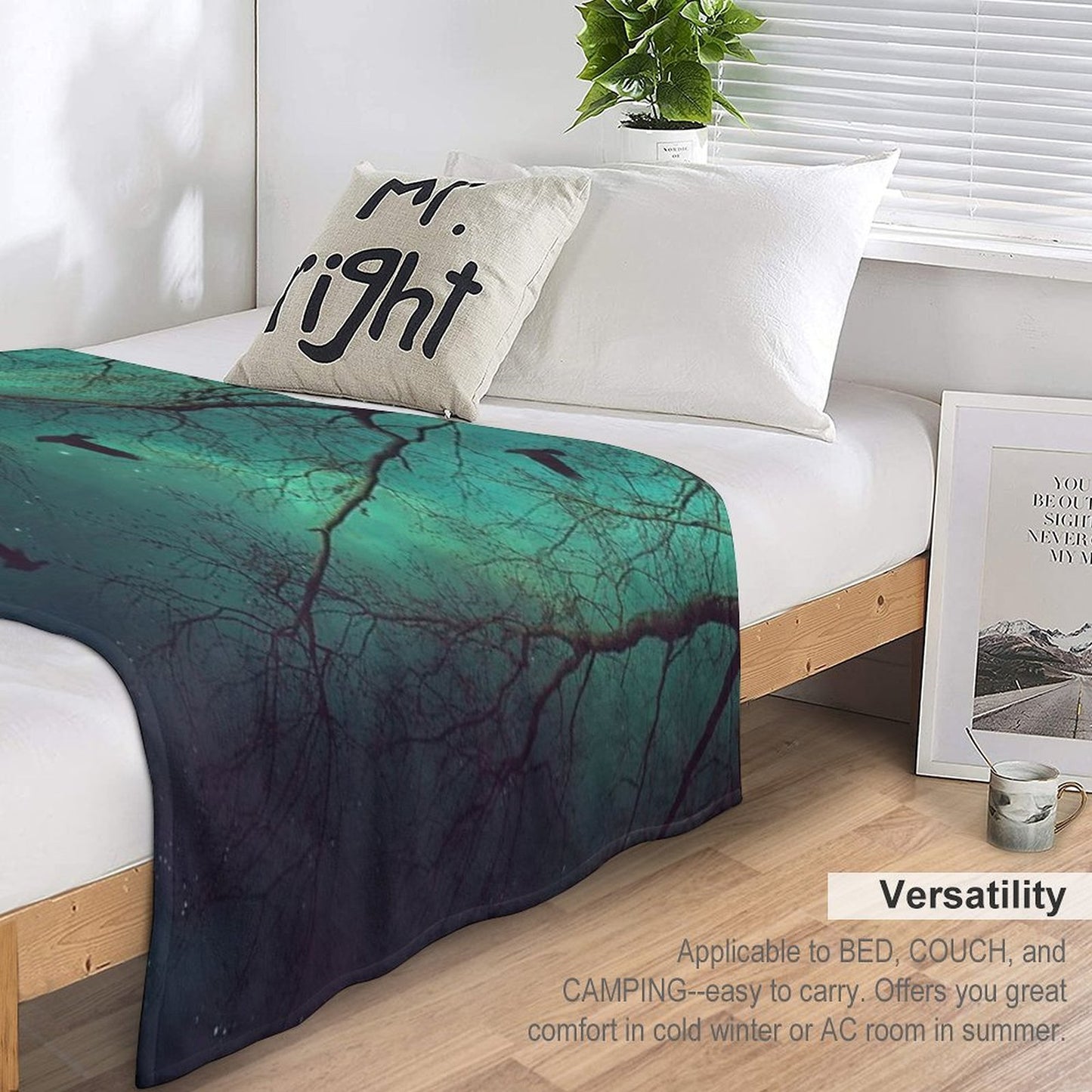 Where Dusk Meets Dawn II Wrinkle-free Throw Blanket