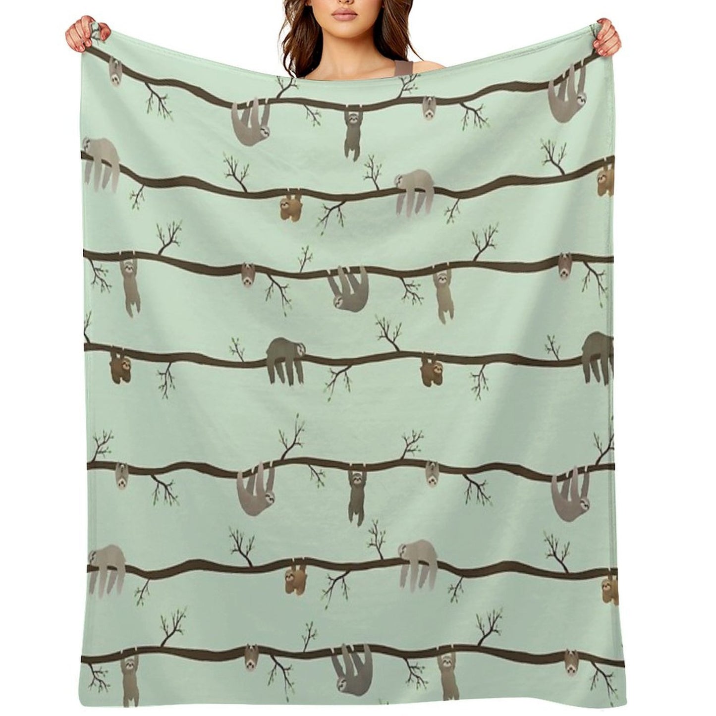 Sloths Plush Throw Blanket