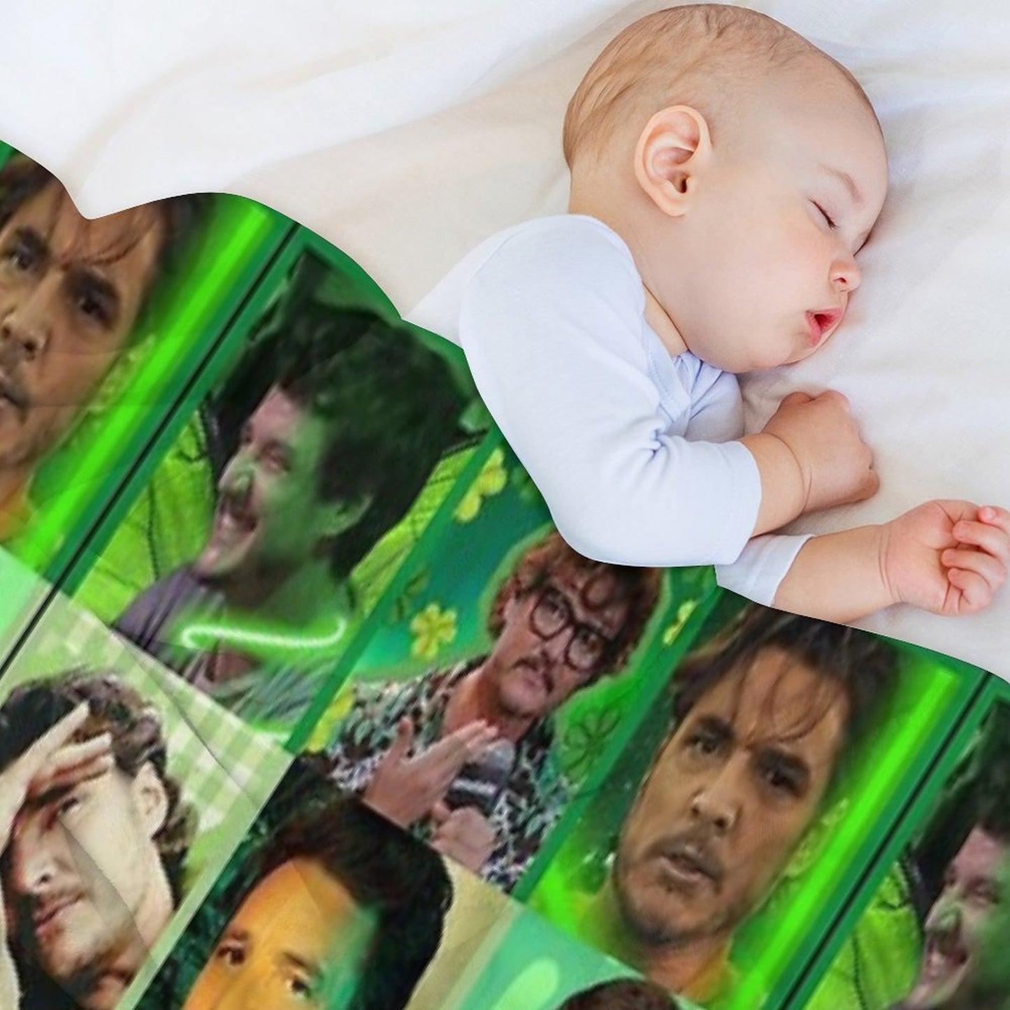 Pedro Pascal As The Aromantic Pride Flag All-season Throw Blanket