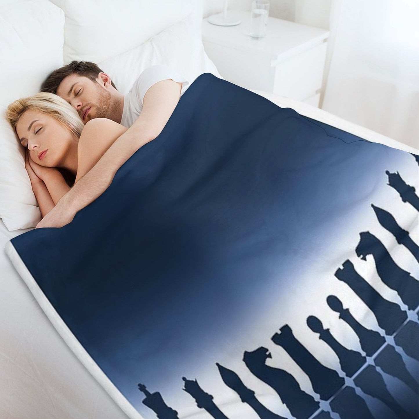 Chess Pieces Lightweight Throw Blanket