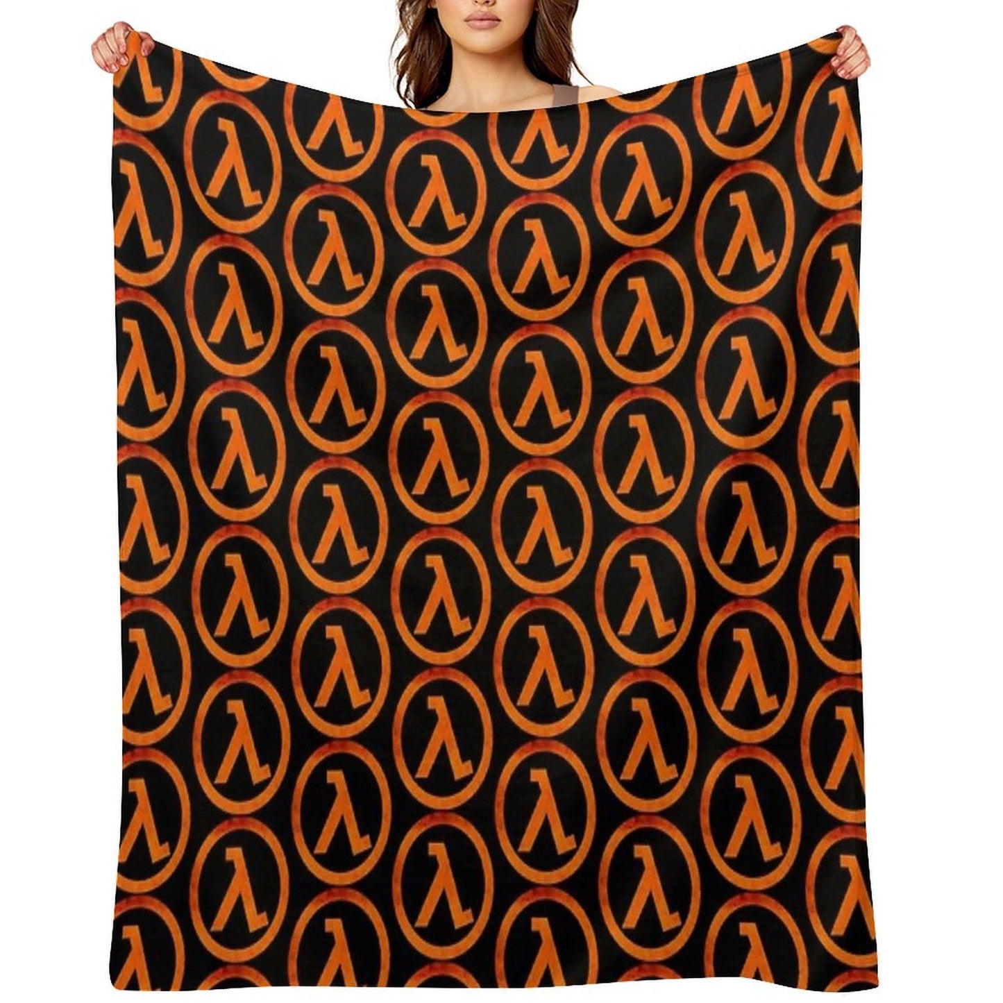 -GAMING- Half Life Rust Logo Shrink-resistant Throw Blanket