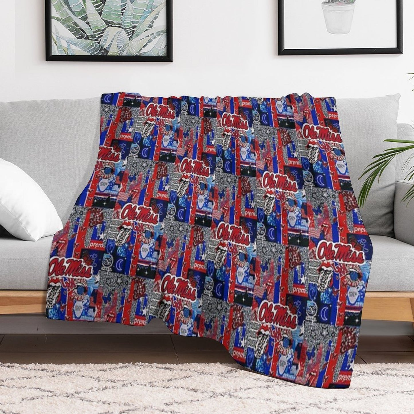 Wallaper Anti-pilling Throw Blanket