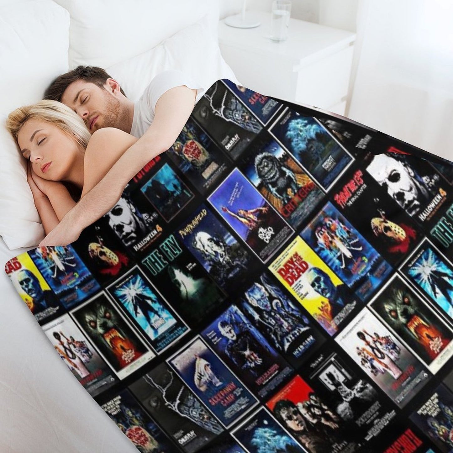 1980s Horror Classics Shrink-resistant Throw Blanket
