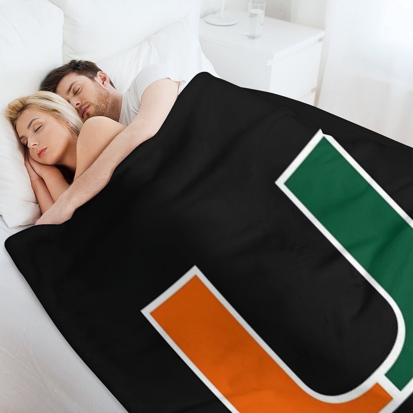 Miami Hurricanes Logo Versatility Throw Blanket