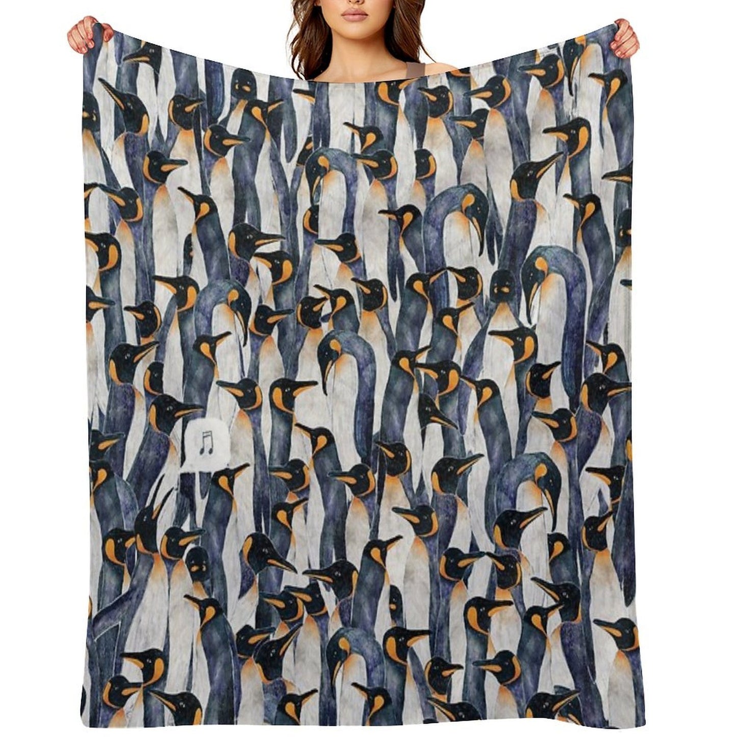 Singing Penguin Durable Throw Blanket
