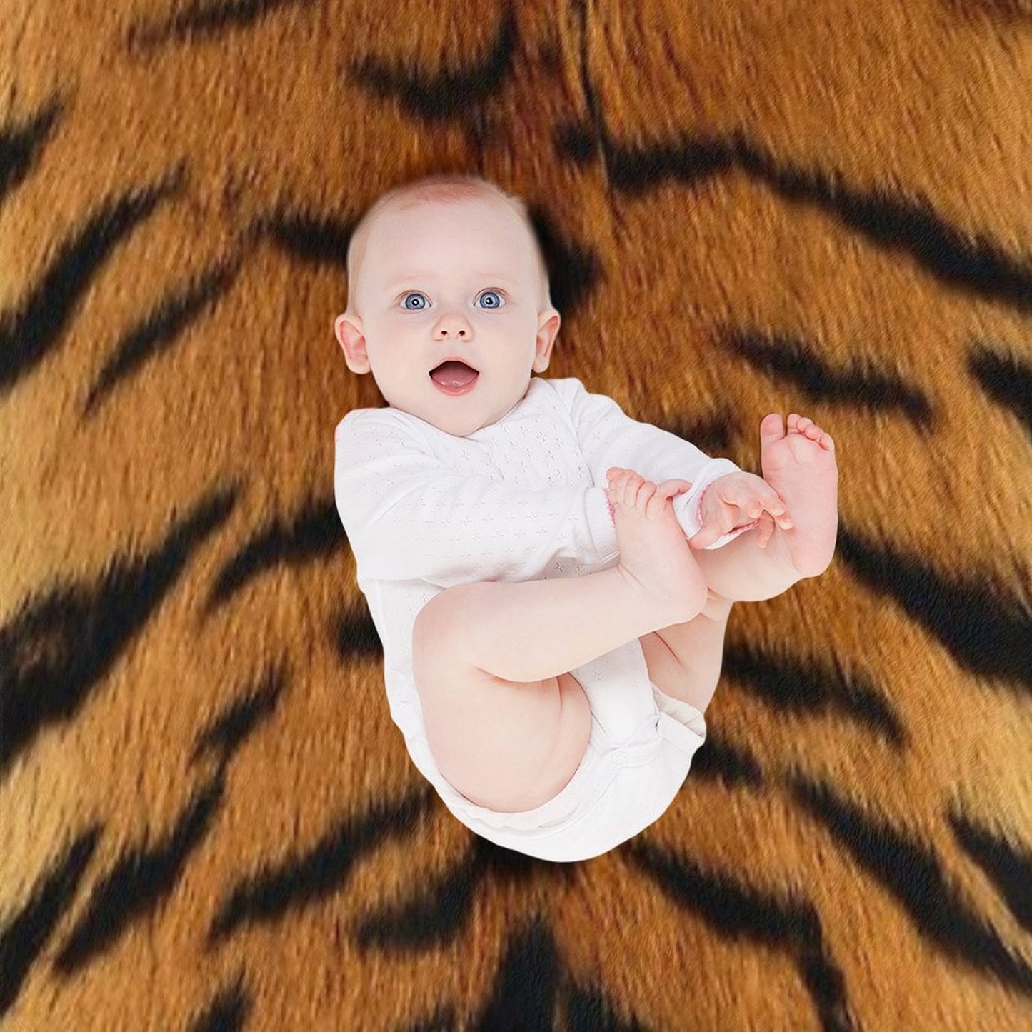 Tiger Pattern Easy Care Throw Blanket