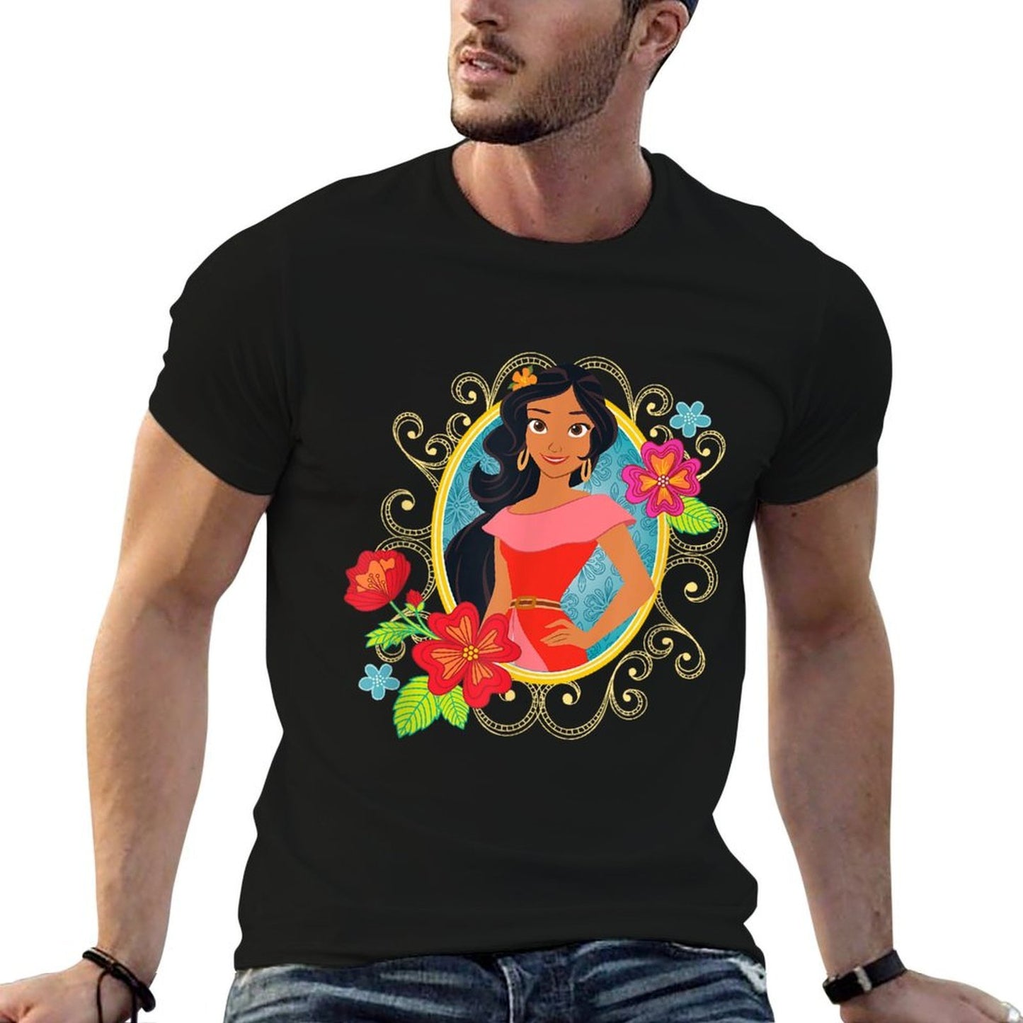 Disney Princess Elena of Avalor Floral Stretchy T-Shirt