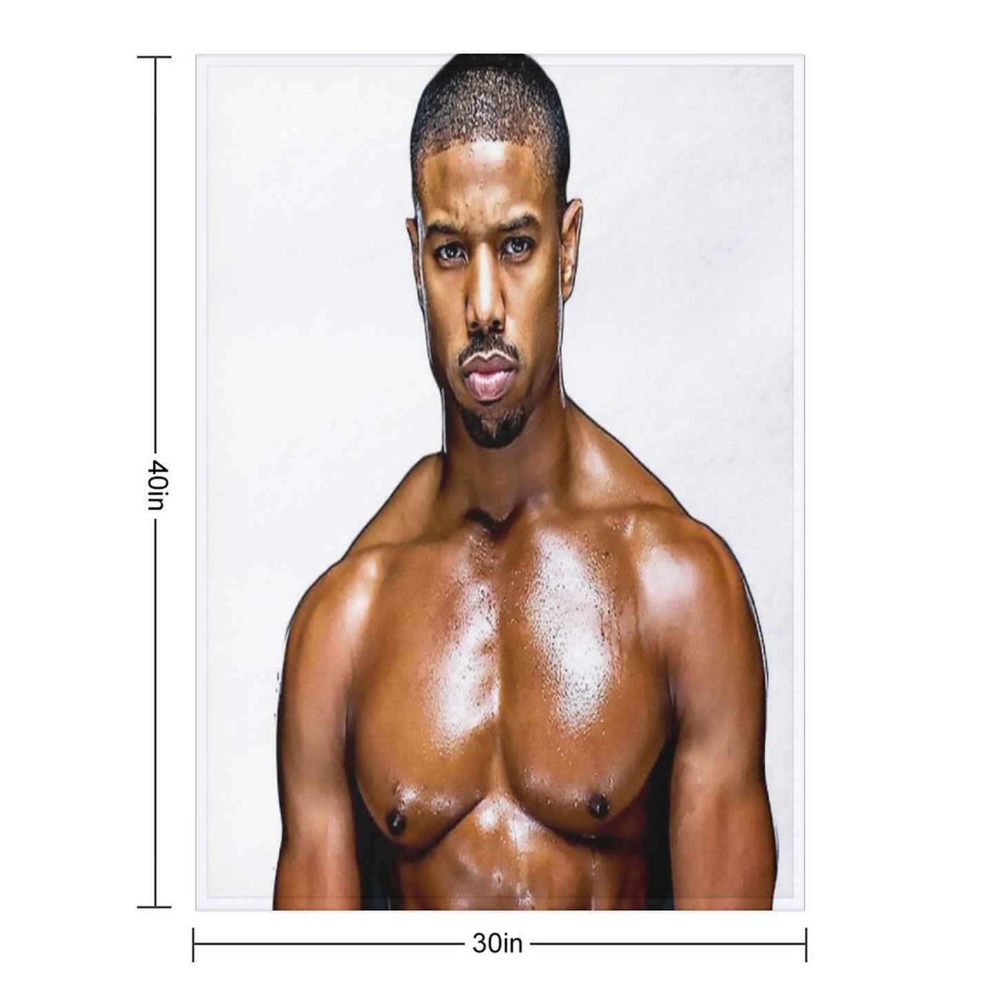 Michael B. Jordan Lightweight Throw Blanket