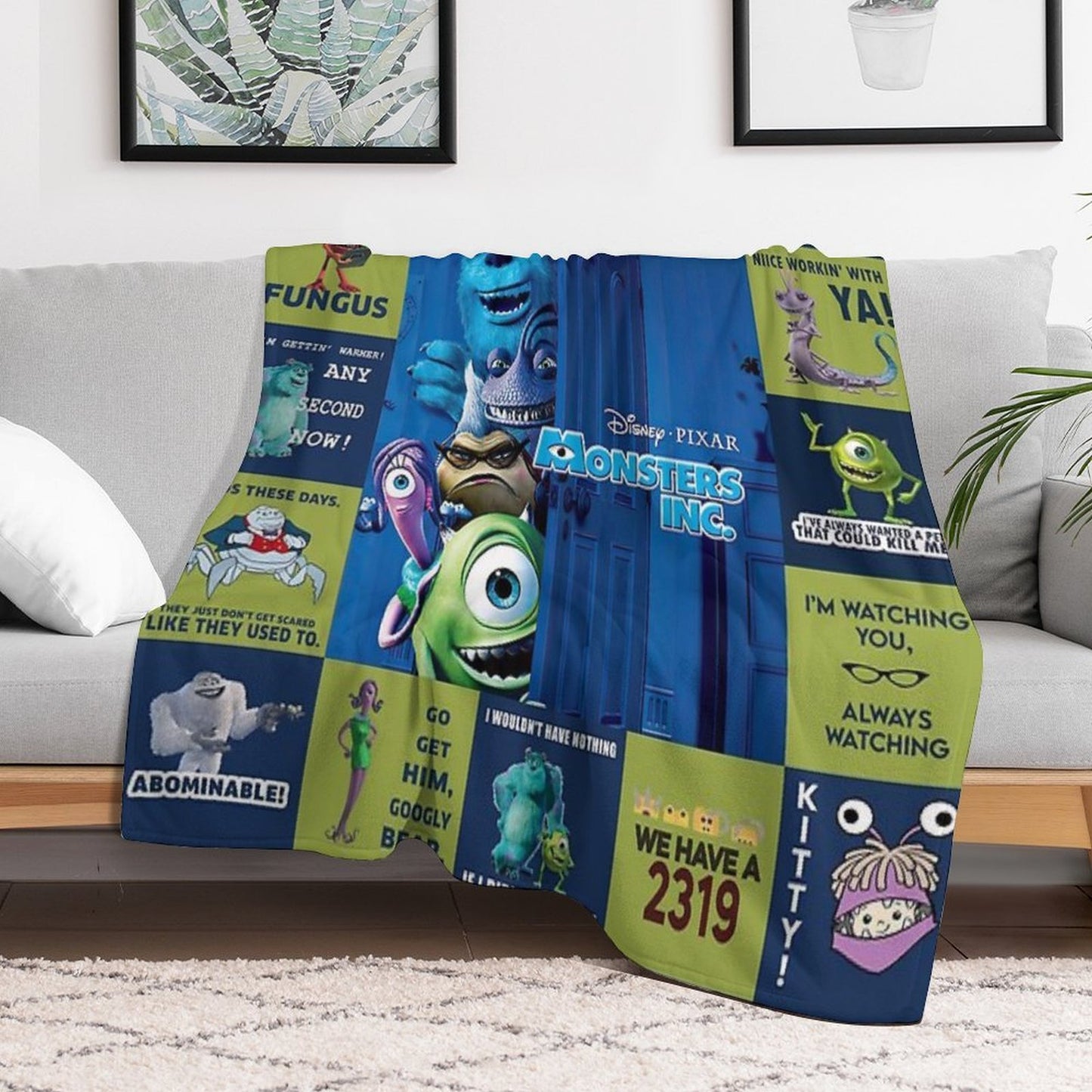 Vegetarian Compact Throw Blanket