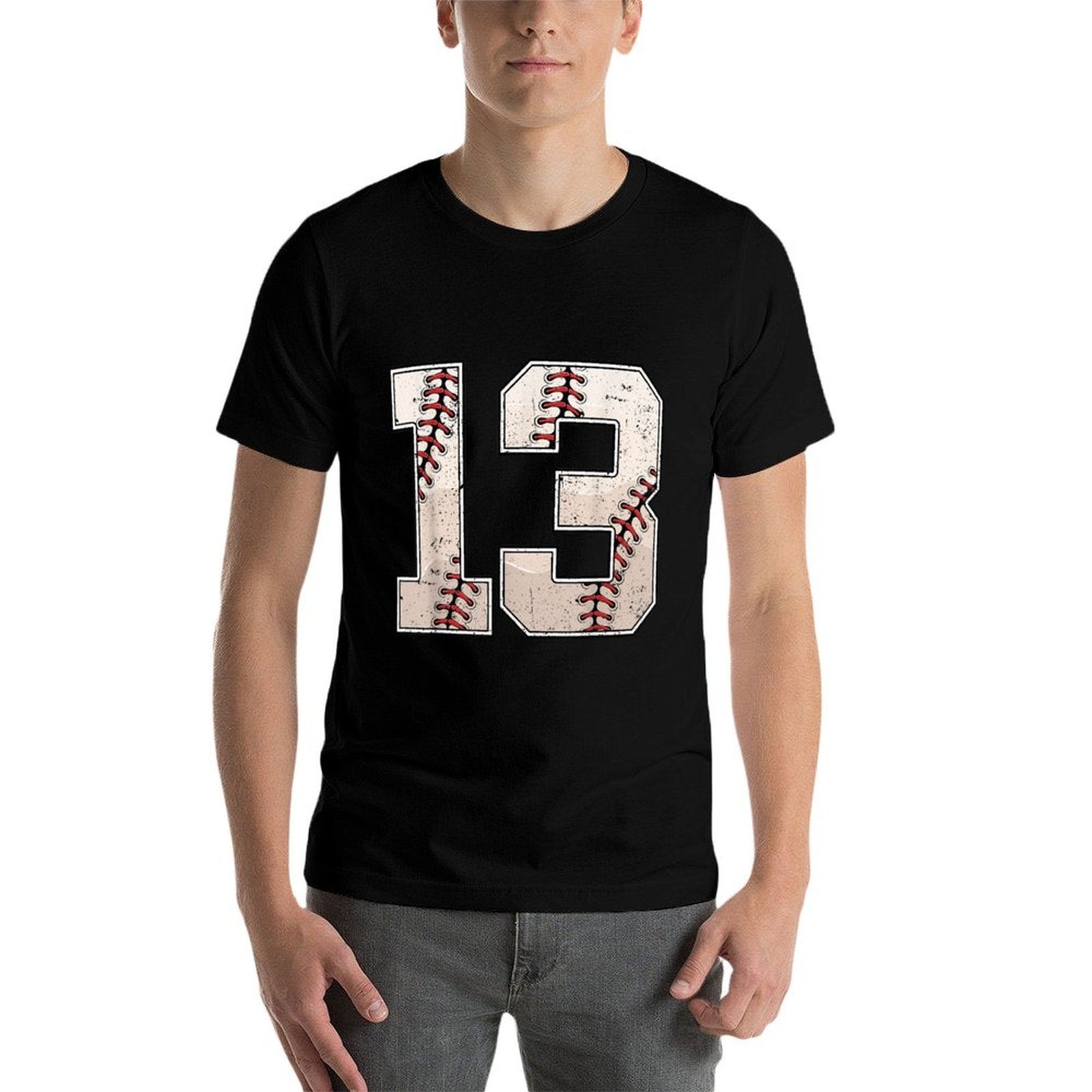 Baseball Birthday Boy Thirteen 13 Years Old 13th Bday Party  Graphic-printed T-Shirt