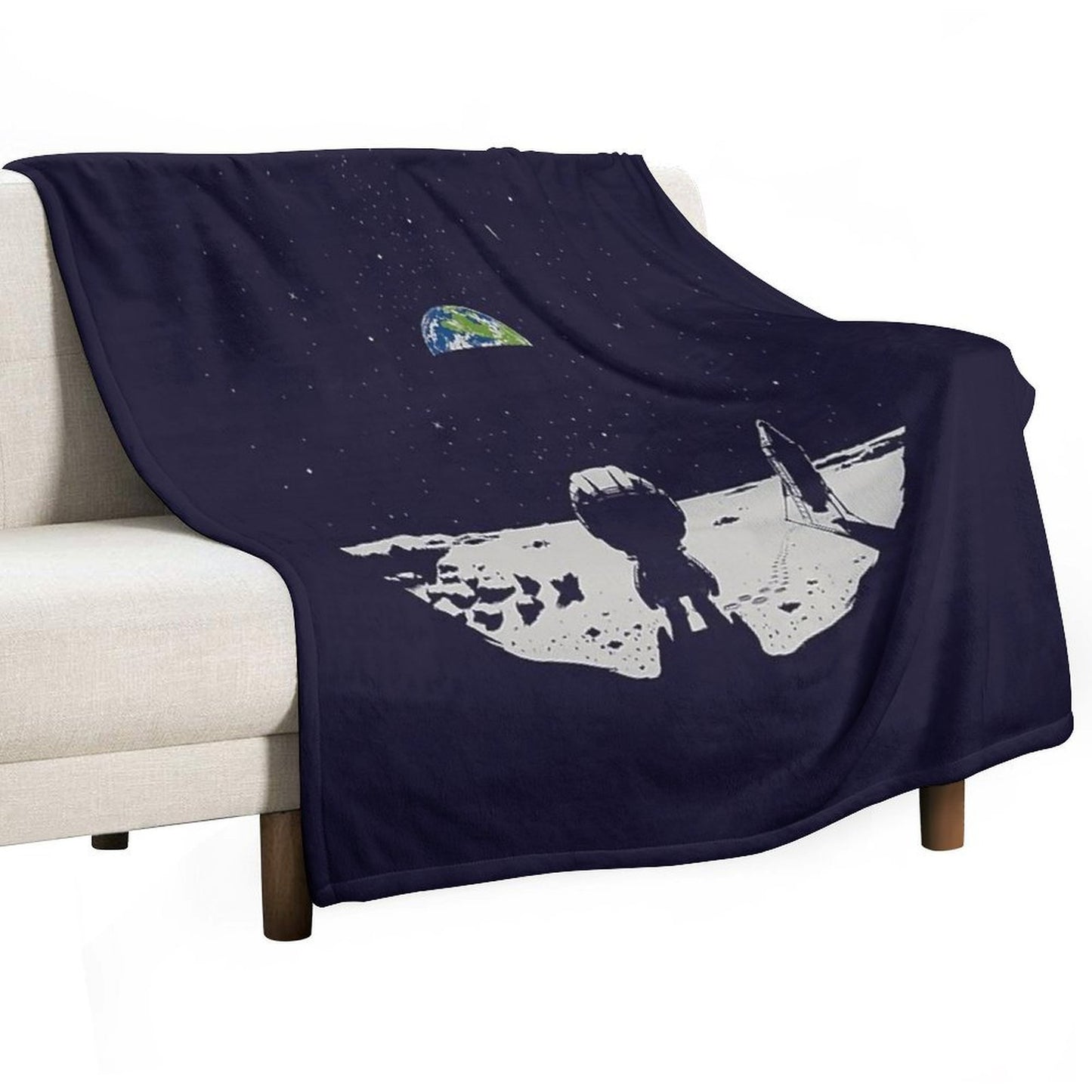 Lonely Space Wrinkle-free Throw Blanket