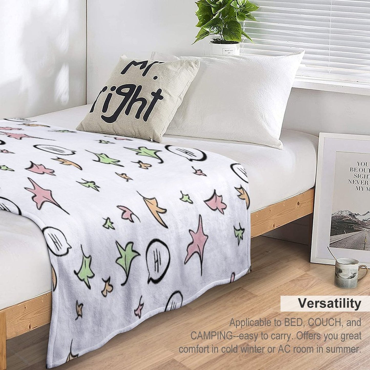 Heartstopper Netflix Nick Charlie Plush Throw Blanket
