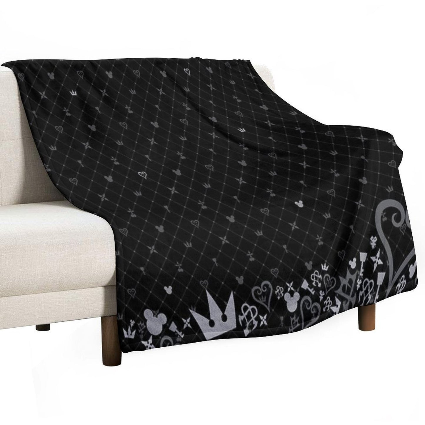Kingdom Hearts Pattern2 Anti-pilling Throw Blanket