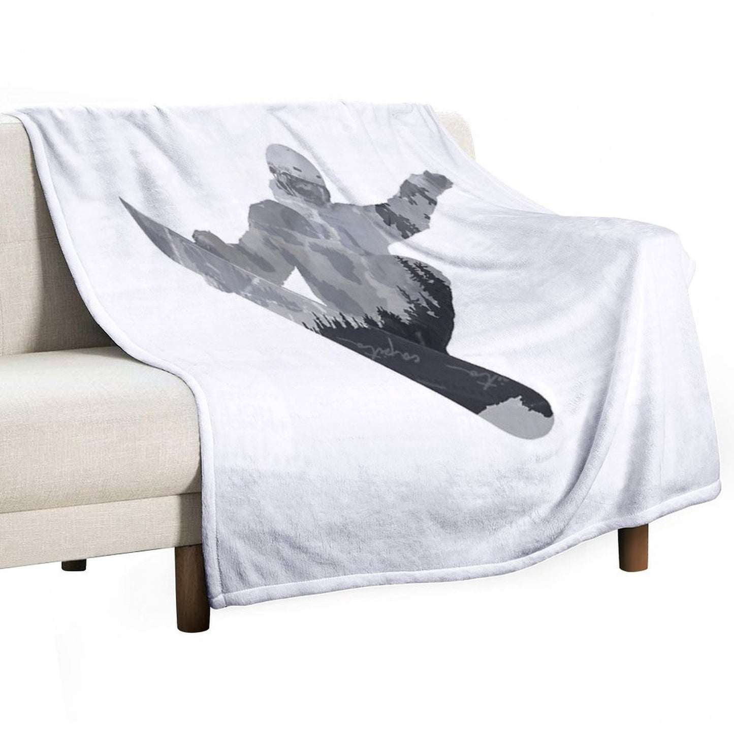 Snowboard Exposure SP DopeyArt Eco-conscious Throw Blanket
