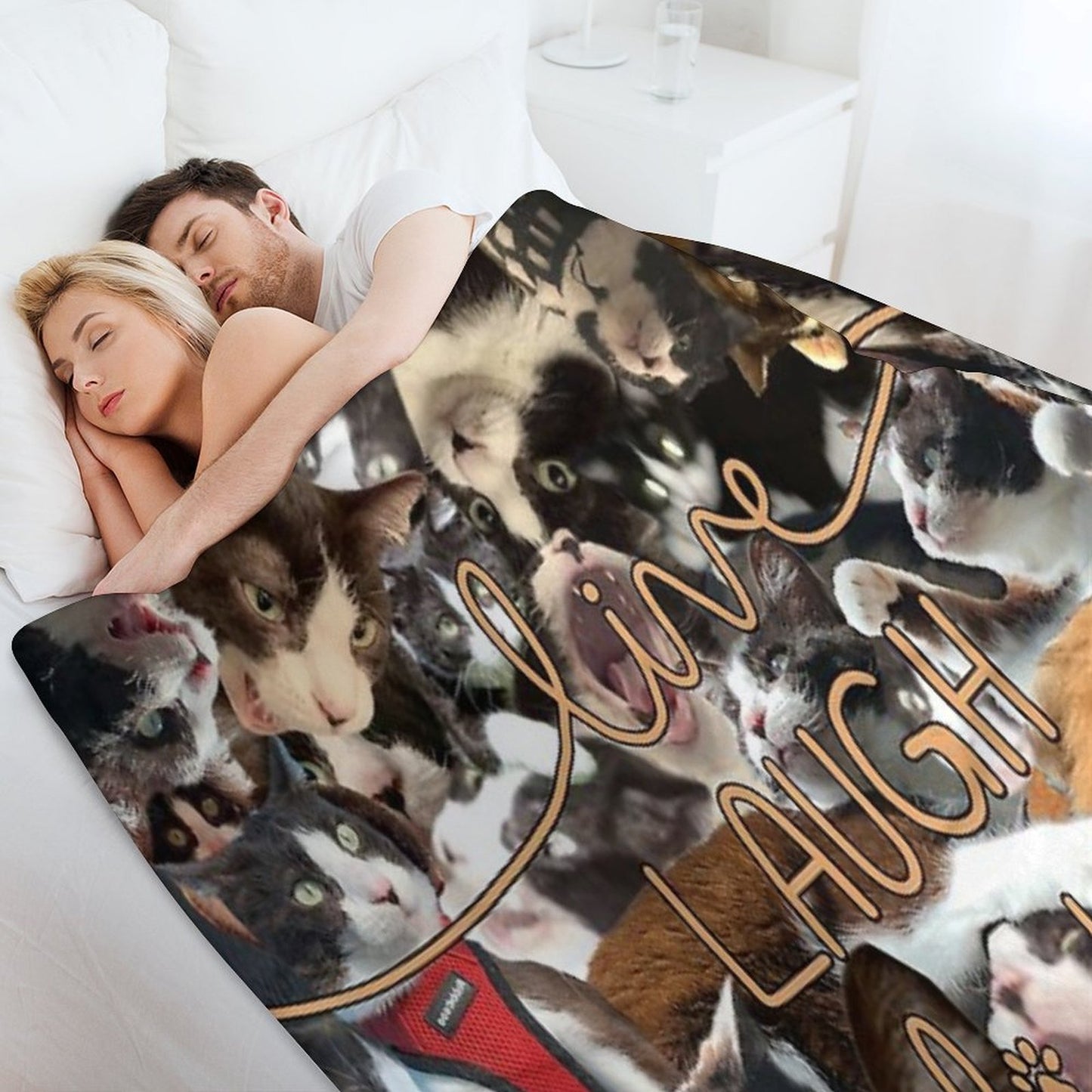 Live, Laugh, Lick Versatility Throw Blanket