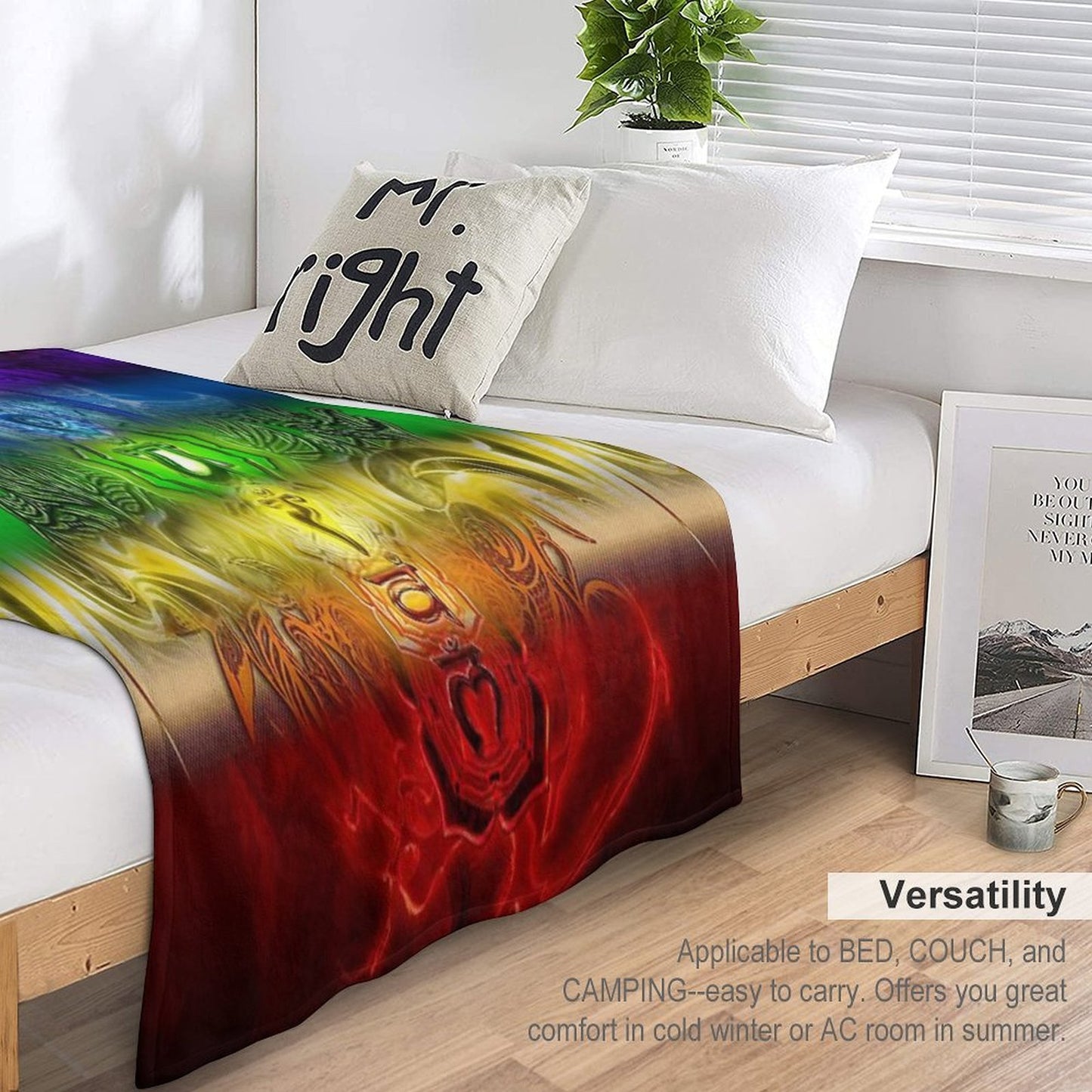 Zen Doodle Chakra Compact Throw Blanket