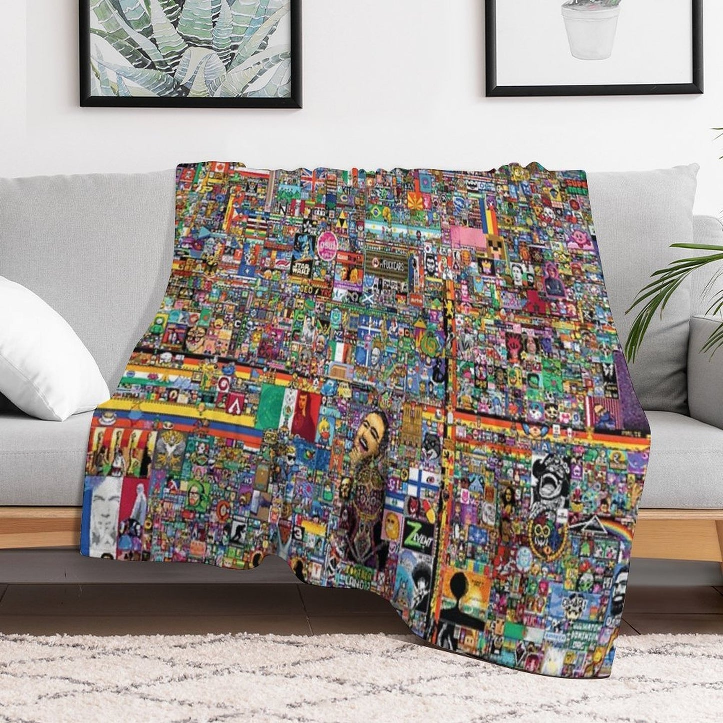 RPlace 2022 - Poster Versatility Throw Blanket