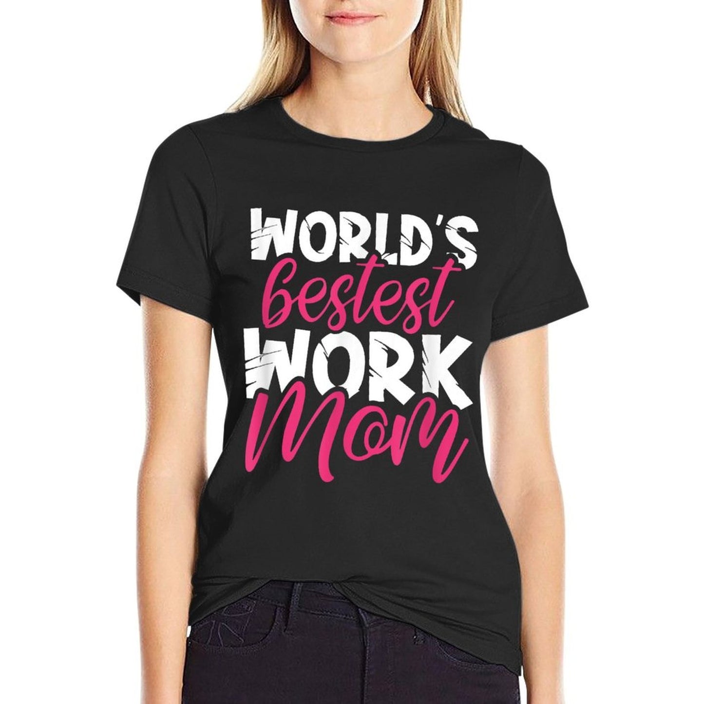 World's Bestest Work Mom Amazing Mother Best Mommy Ever Gift Vintage-inspired T-Shirt
