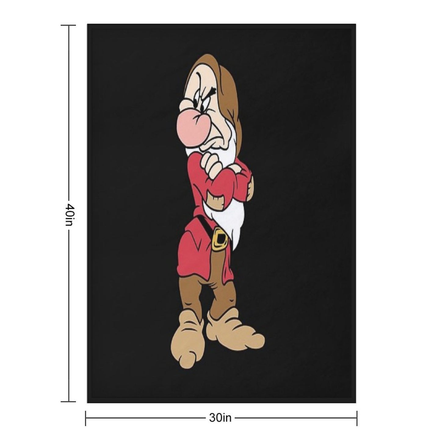 GRUMPY SNOW WHITE AND THE SEVEN DWARFS Premium Throw Blanket