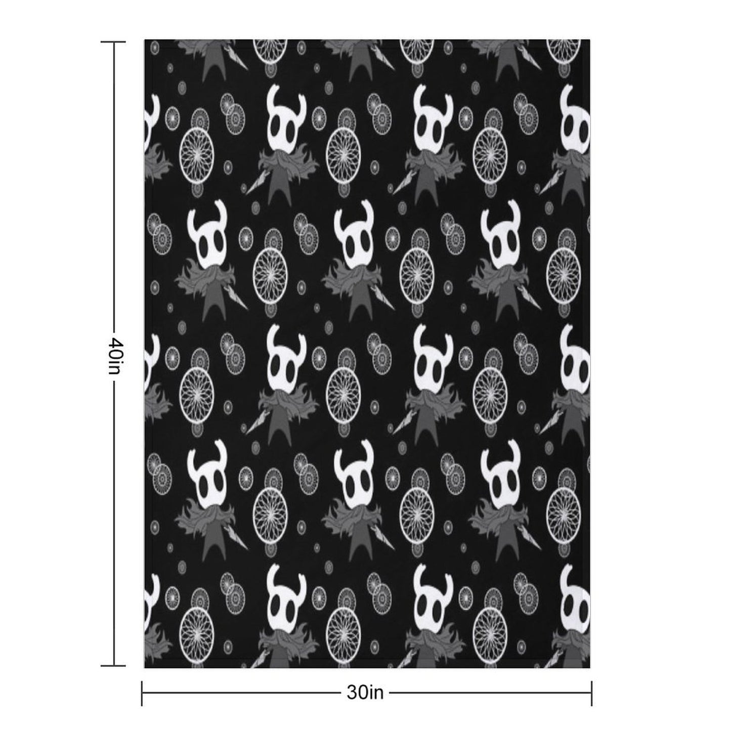 Hollow Knight Pattern All-season Throw Blanket